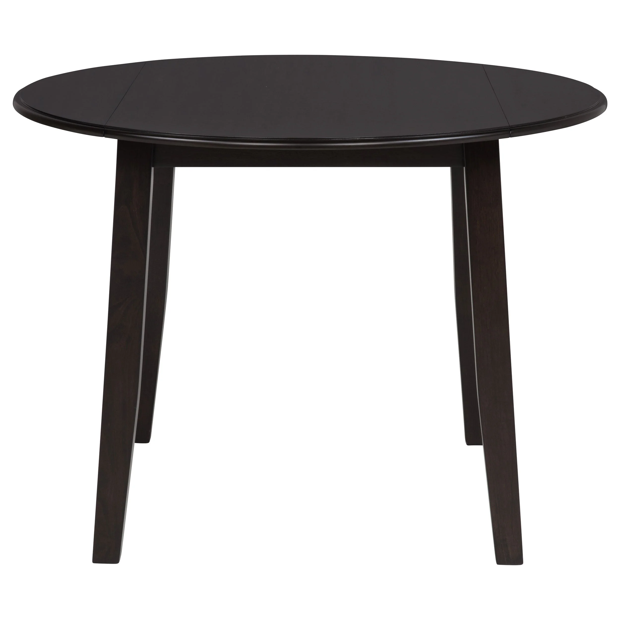 Catley 5-piece Round Drop Leaf Dining Table Set Dark Coffee - Image 7
