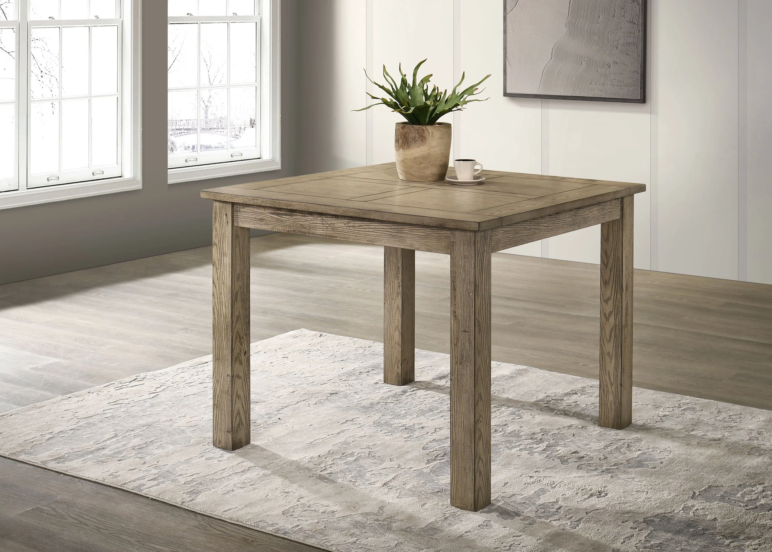 Cardova Square Counter Height Dining Table Vineyard Oak - Image 3