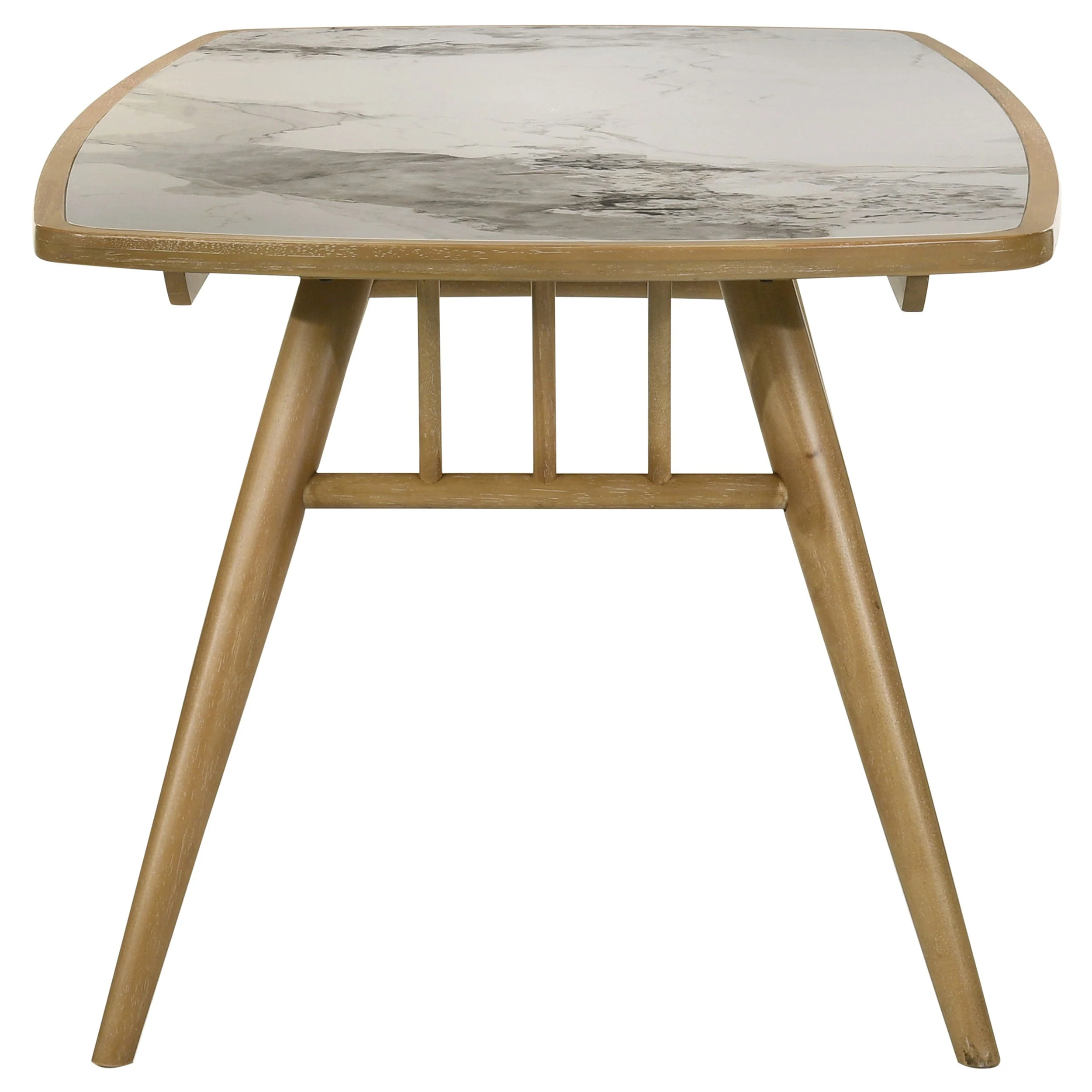 Croyden 73-inch Rectangular Dining Table Weathered Natural - Image 6
