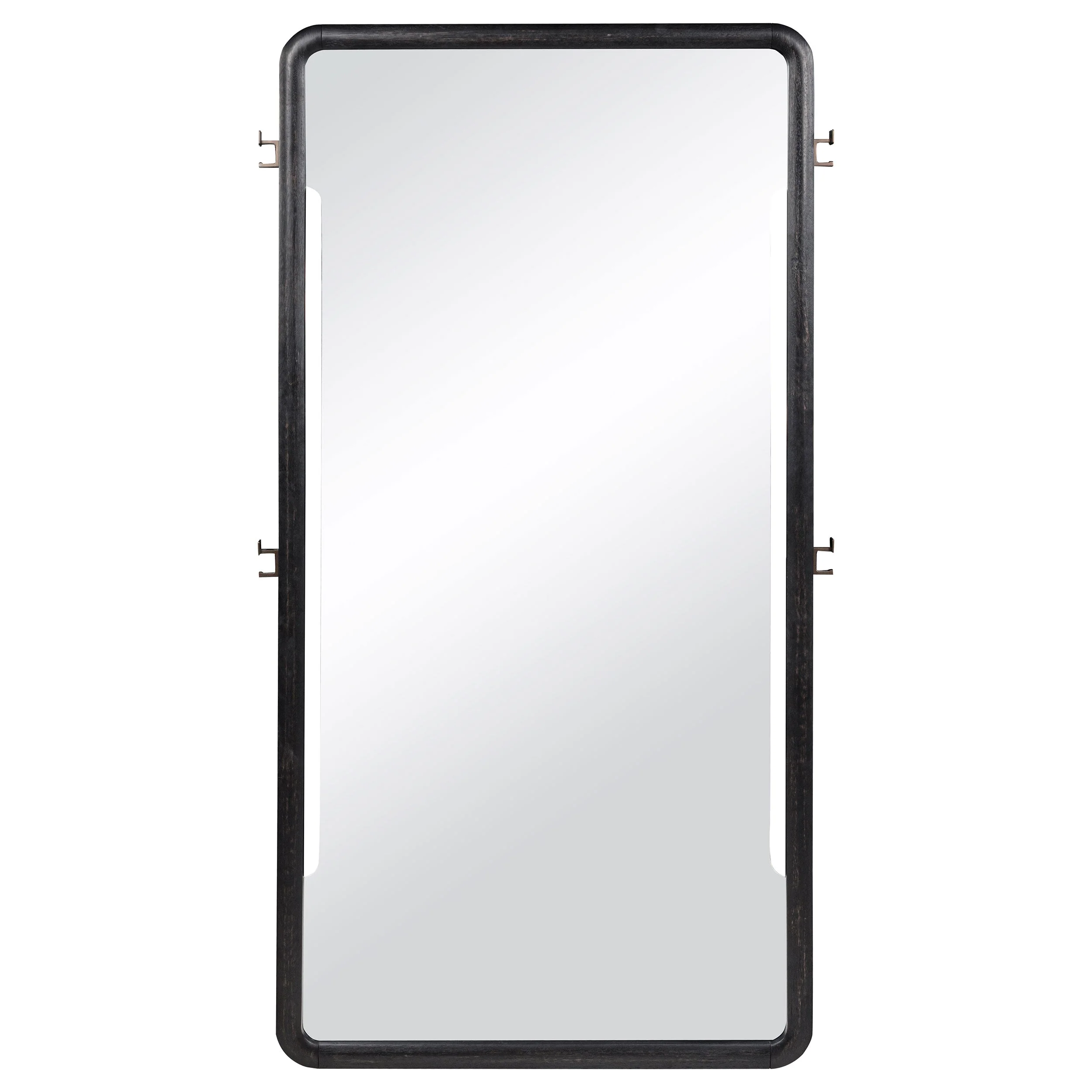 Leandro 76-inch Full Length Floor Mirror Burnished Black - Image 4