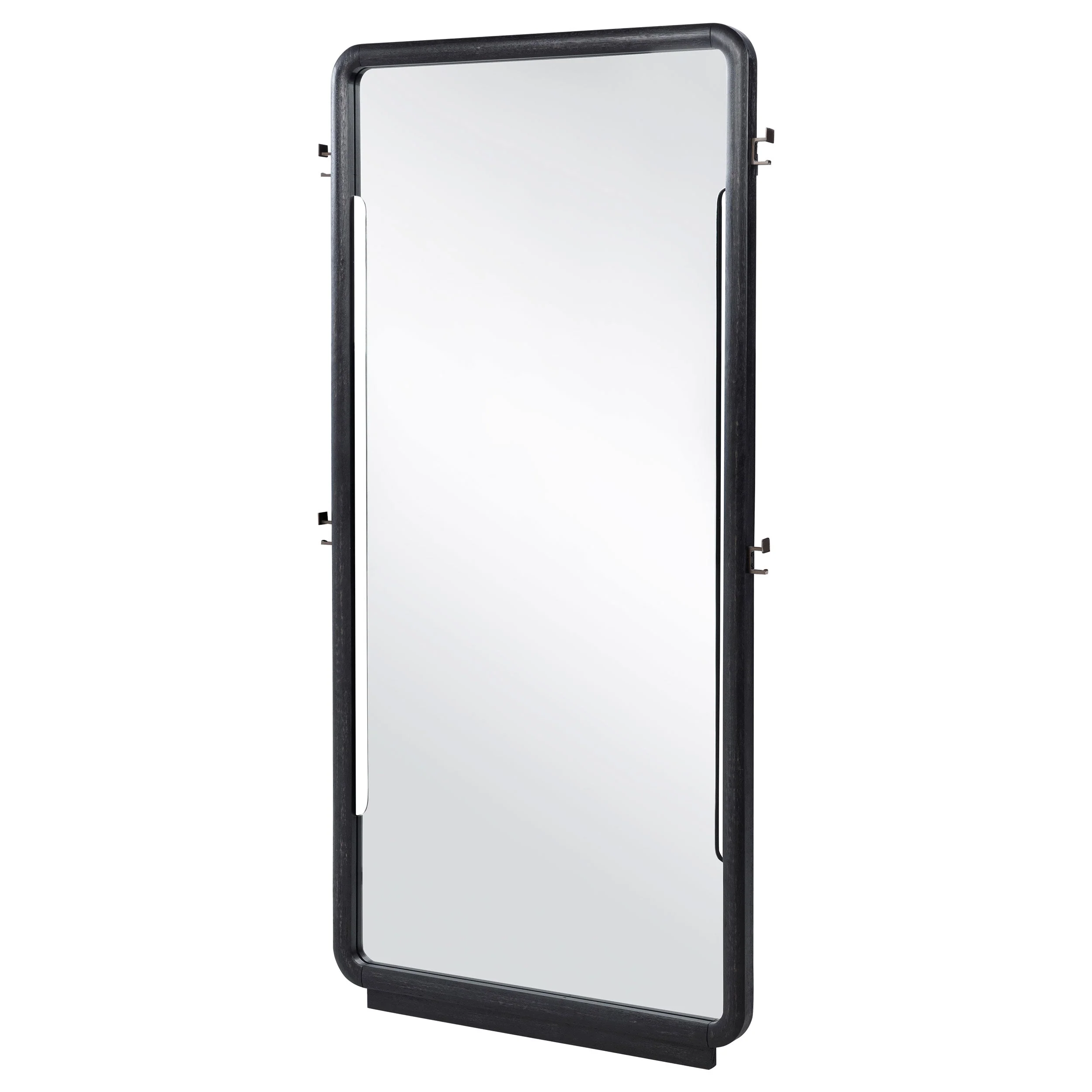Leandro 76-inch Full Length Floor Mirror Burnished Black - Image 5