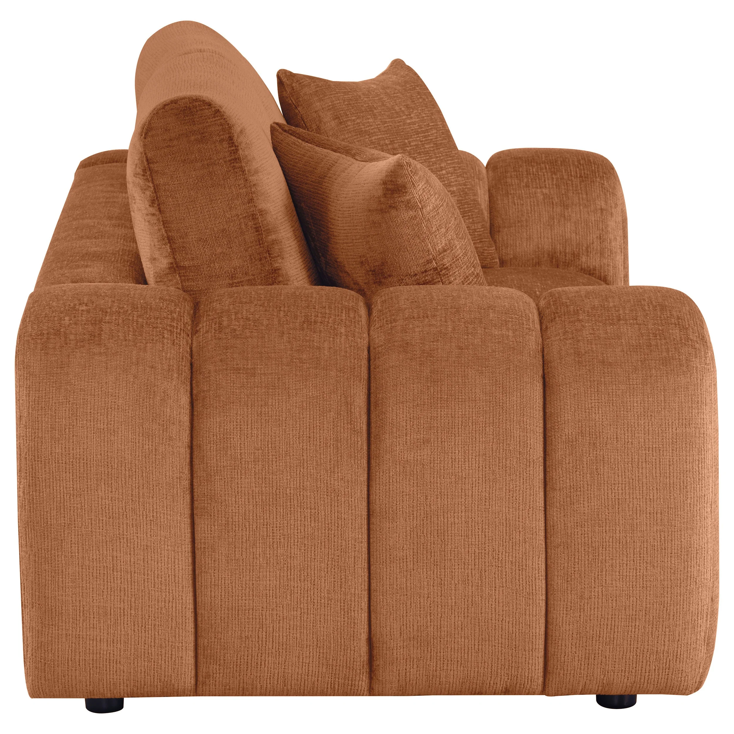 Burnett Chenille Upholstered Wide Arm Loveseat - Image 17
