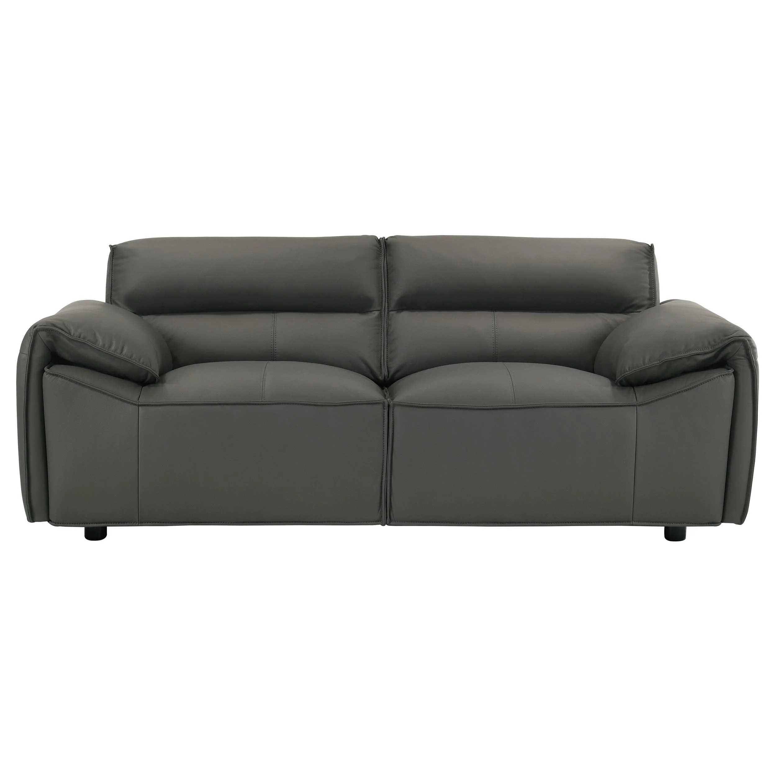 Buxton Top Grain Leather Upholstered Loveseat - Image 8
