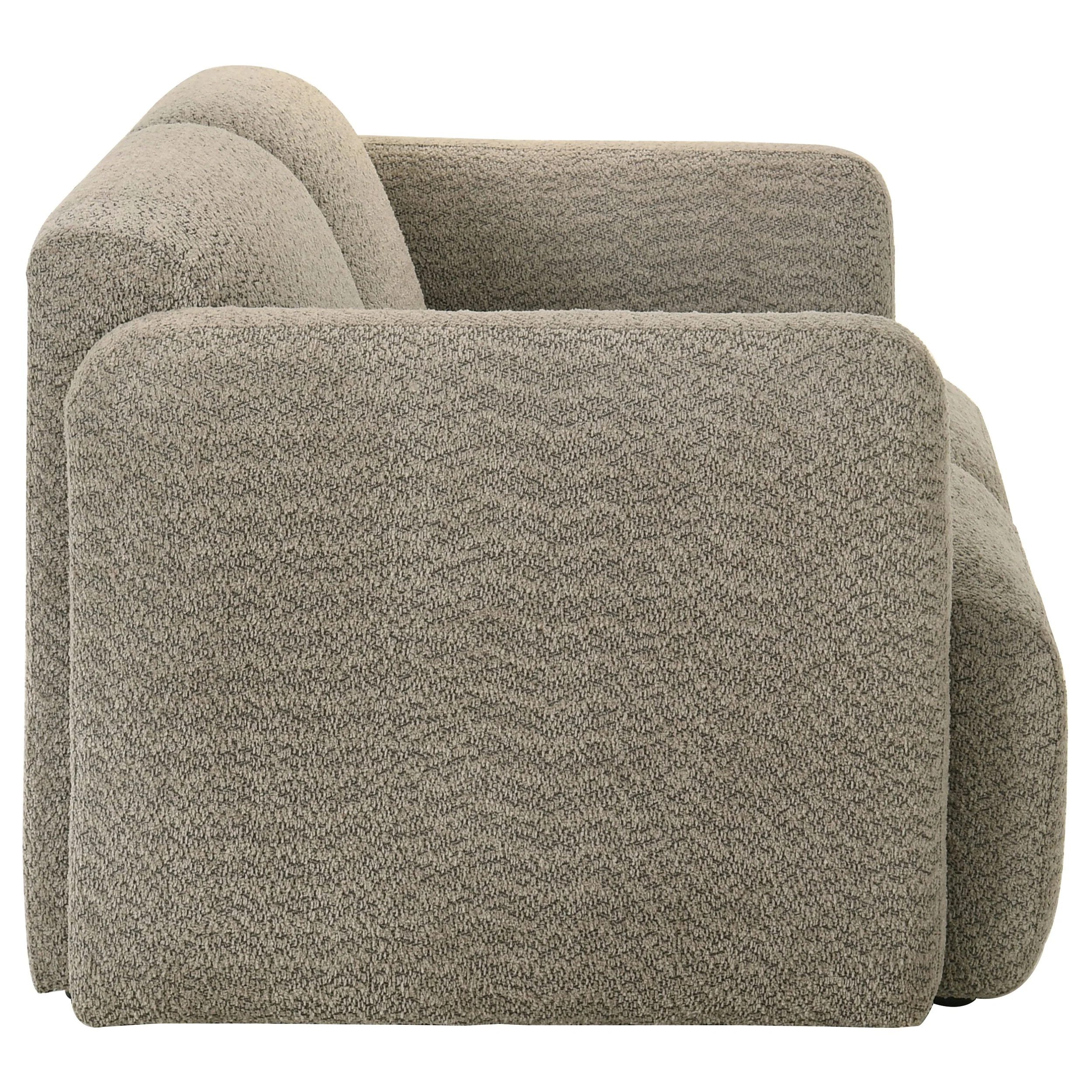 Dorset Fabric Upholstered Round Track Arm Loveseat - Image 18