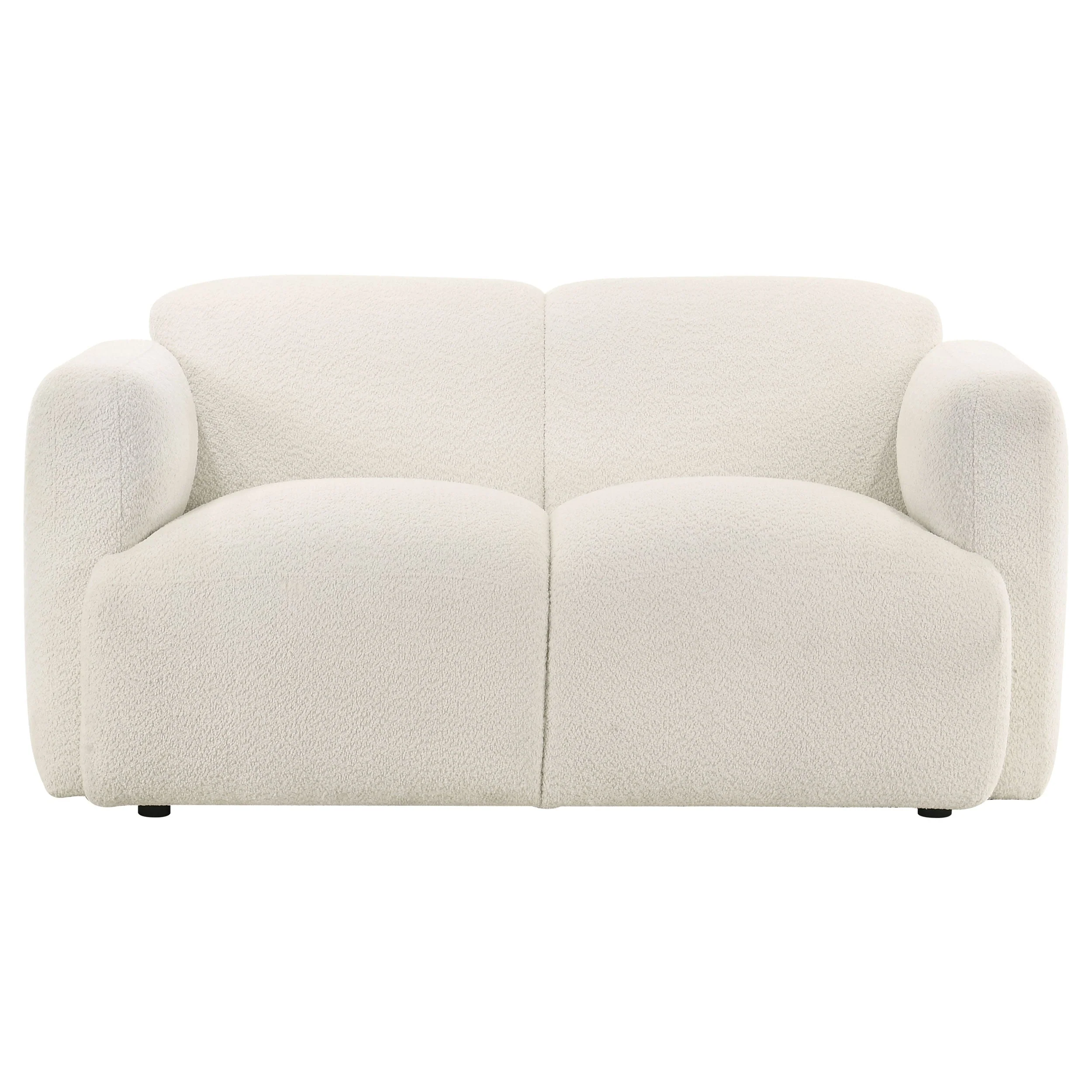 Dorset Fabric Upholstered Round Track Arm Loveseat - Image 5