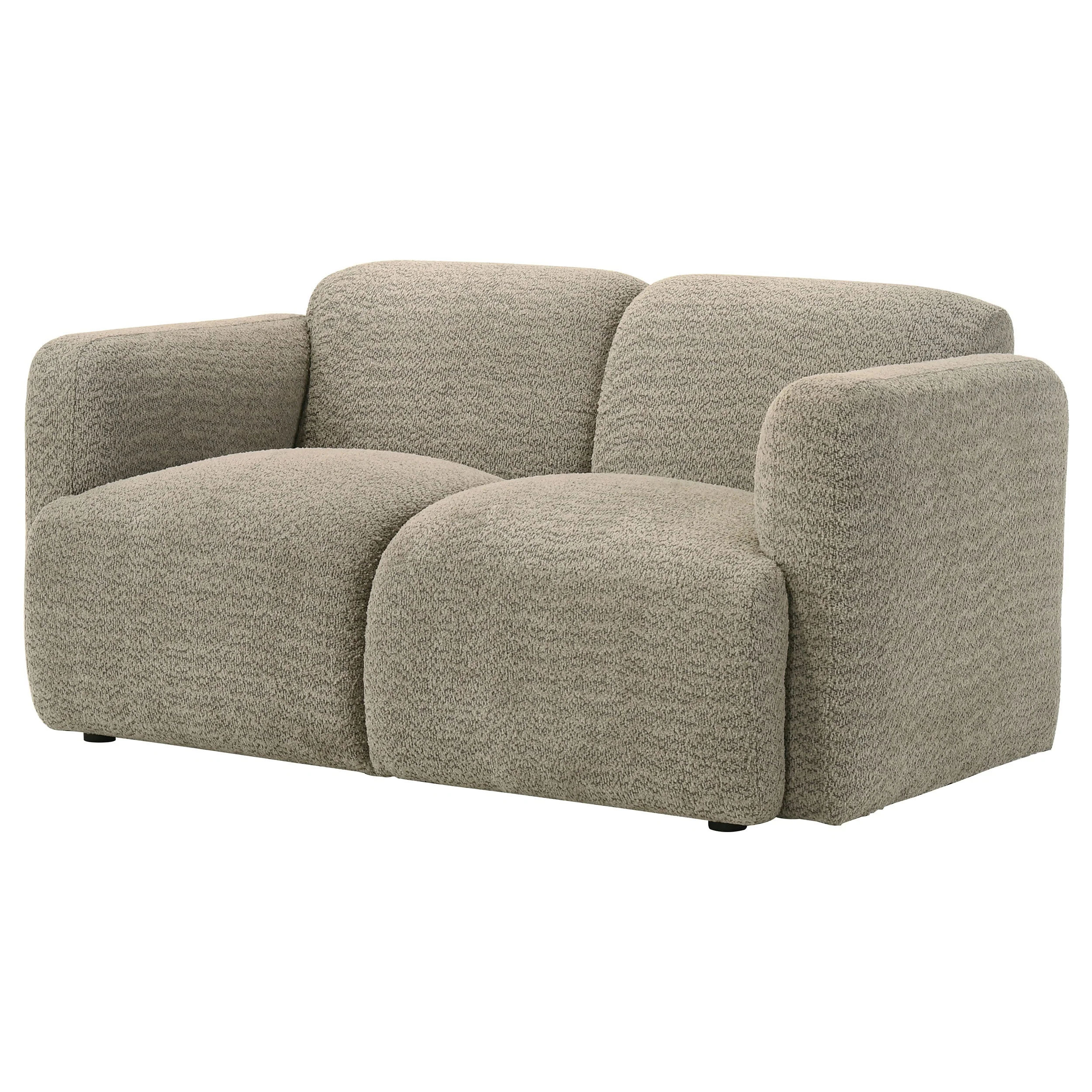 Dorset Fabric Upholstered Round Track Arm Loveseat - Image 8