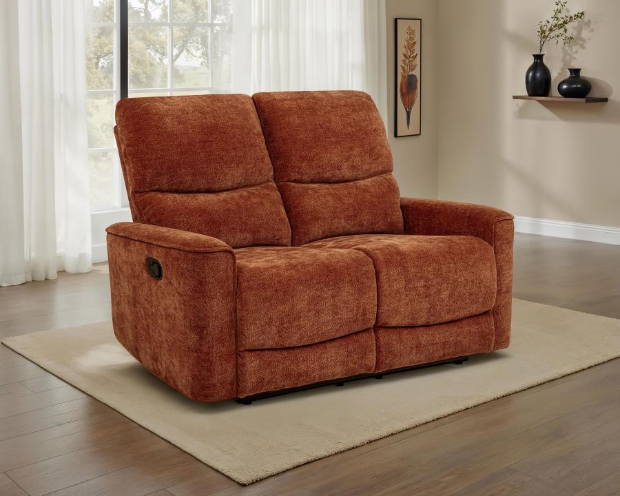 Navarro Chenille Upholstered Reclining Loveseat - Image 2