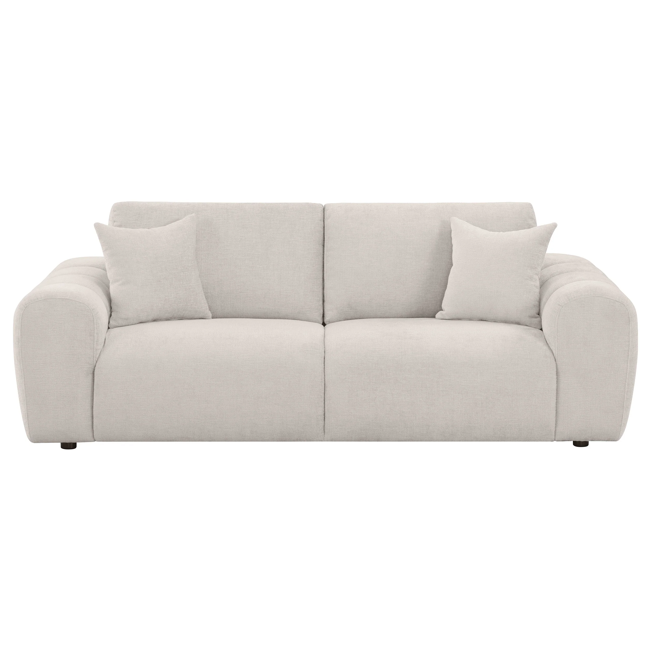 Burnett Chenille Upholstered Wide Arm Sofa - Image 8