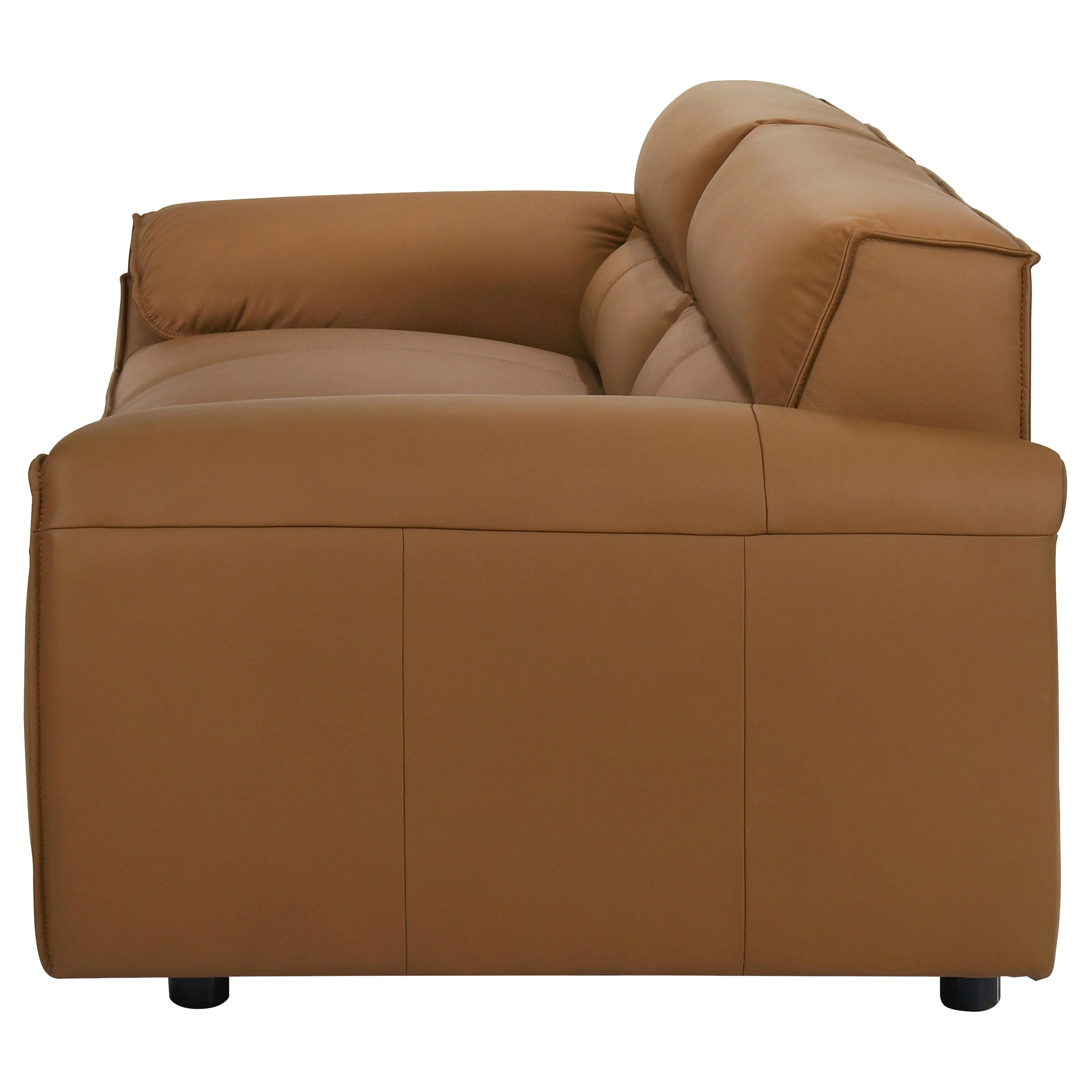 Buxton Top Grain Leather Upholstered Sofa - Image 11