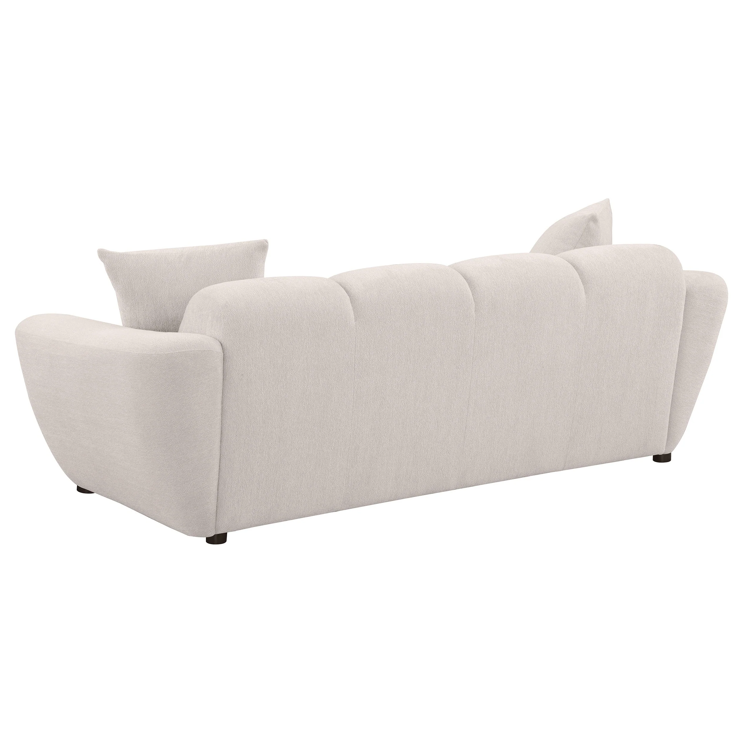 Destino Chenille Upholstered Splayed Arm Sofa Greige - Image 7