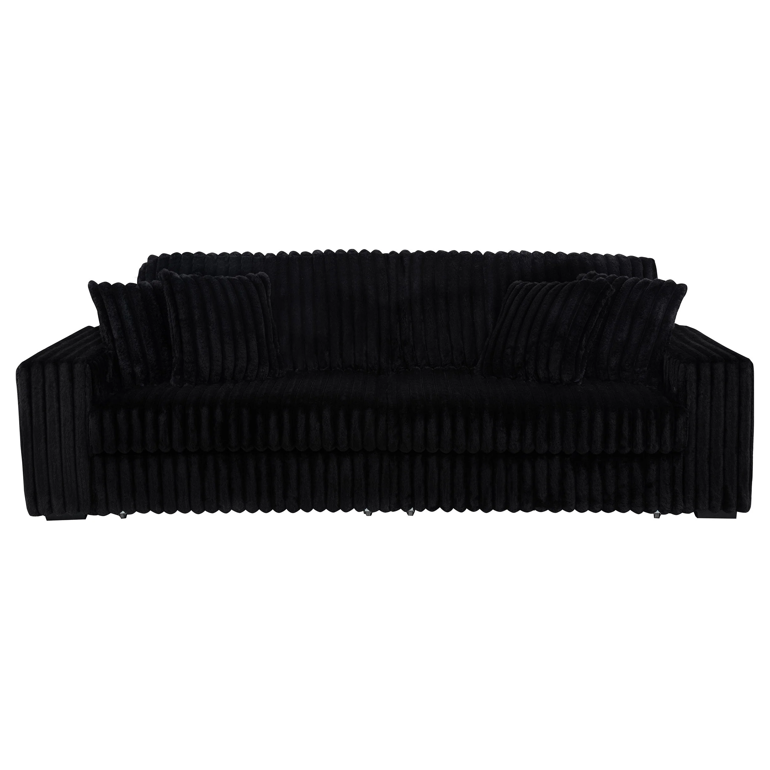 Jacana Corduroy Upholstered Dual Power Chaise Sofa - Image 18