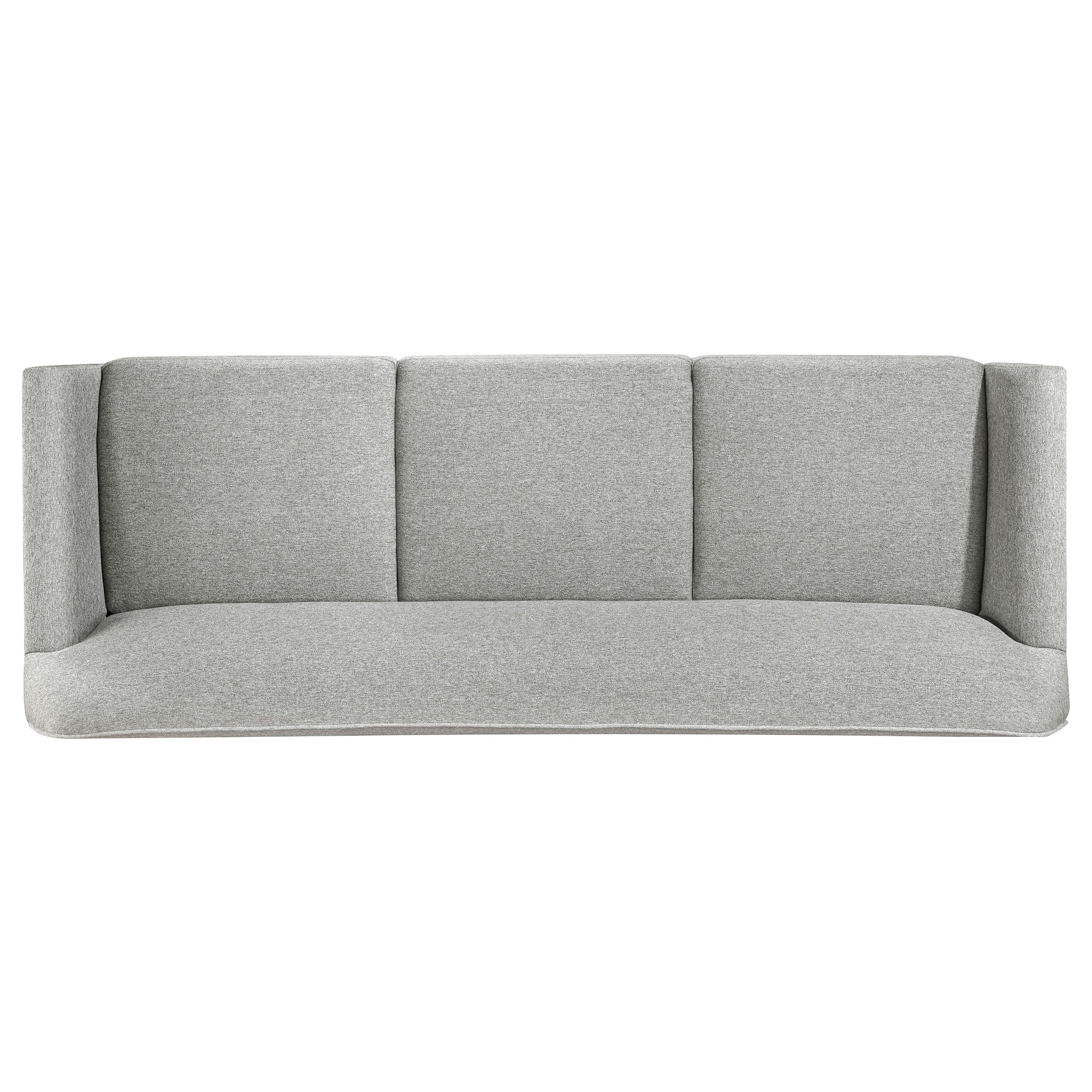 Vaughn Fabric Upholstered Flared Arm Sofa Grey - Image 9