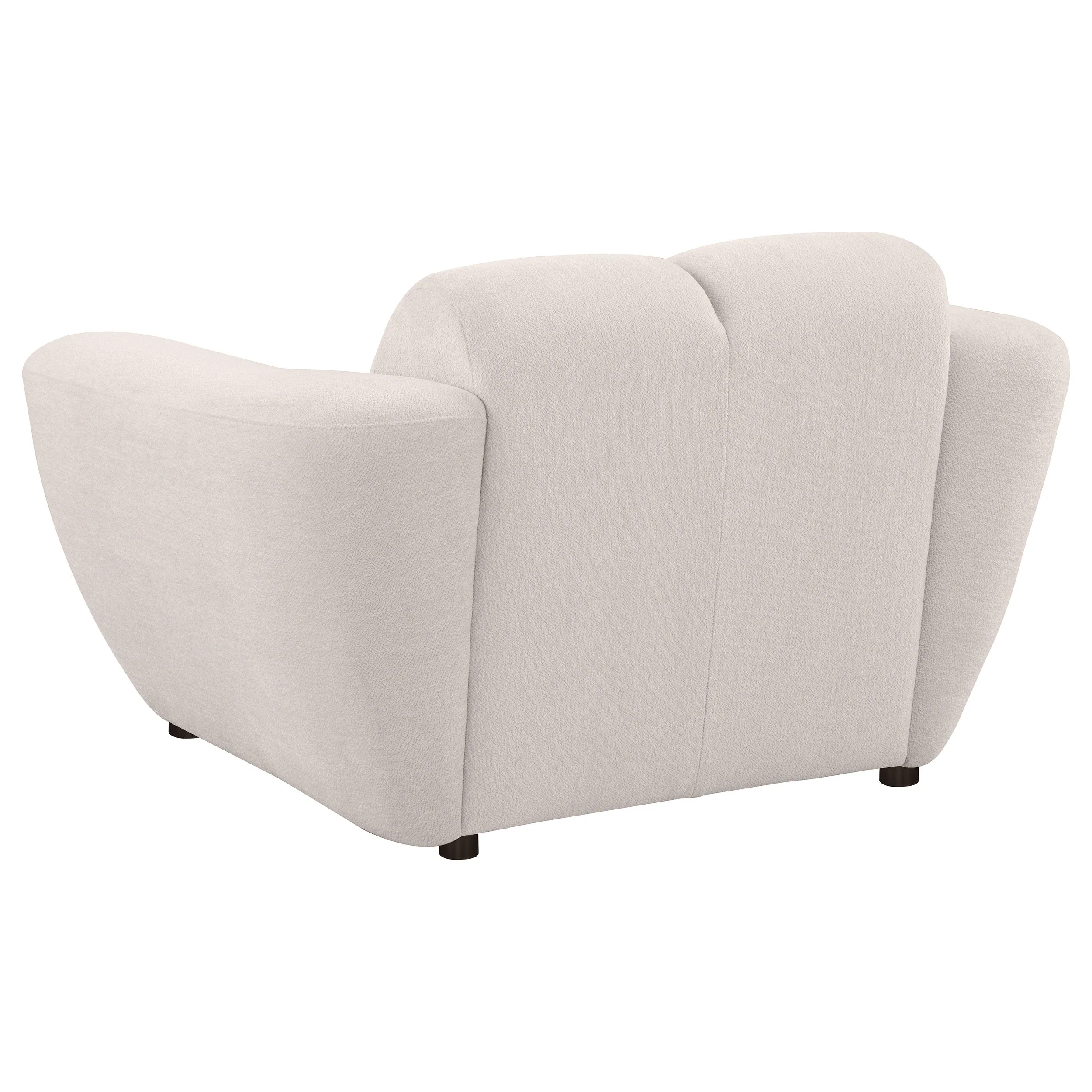 Destino Chenille Upholstered Splayed Arm Accent Chair Greige - Image 7