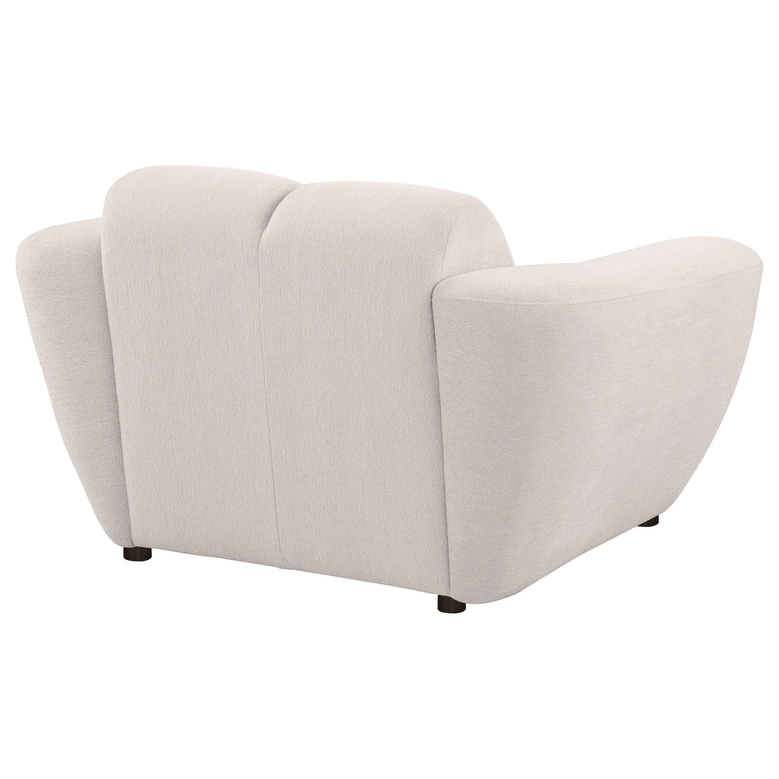 Destino Chenille Upholstered Splayed Arm Accent Chair Greige - Image 8