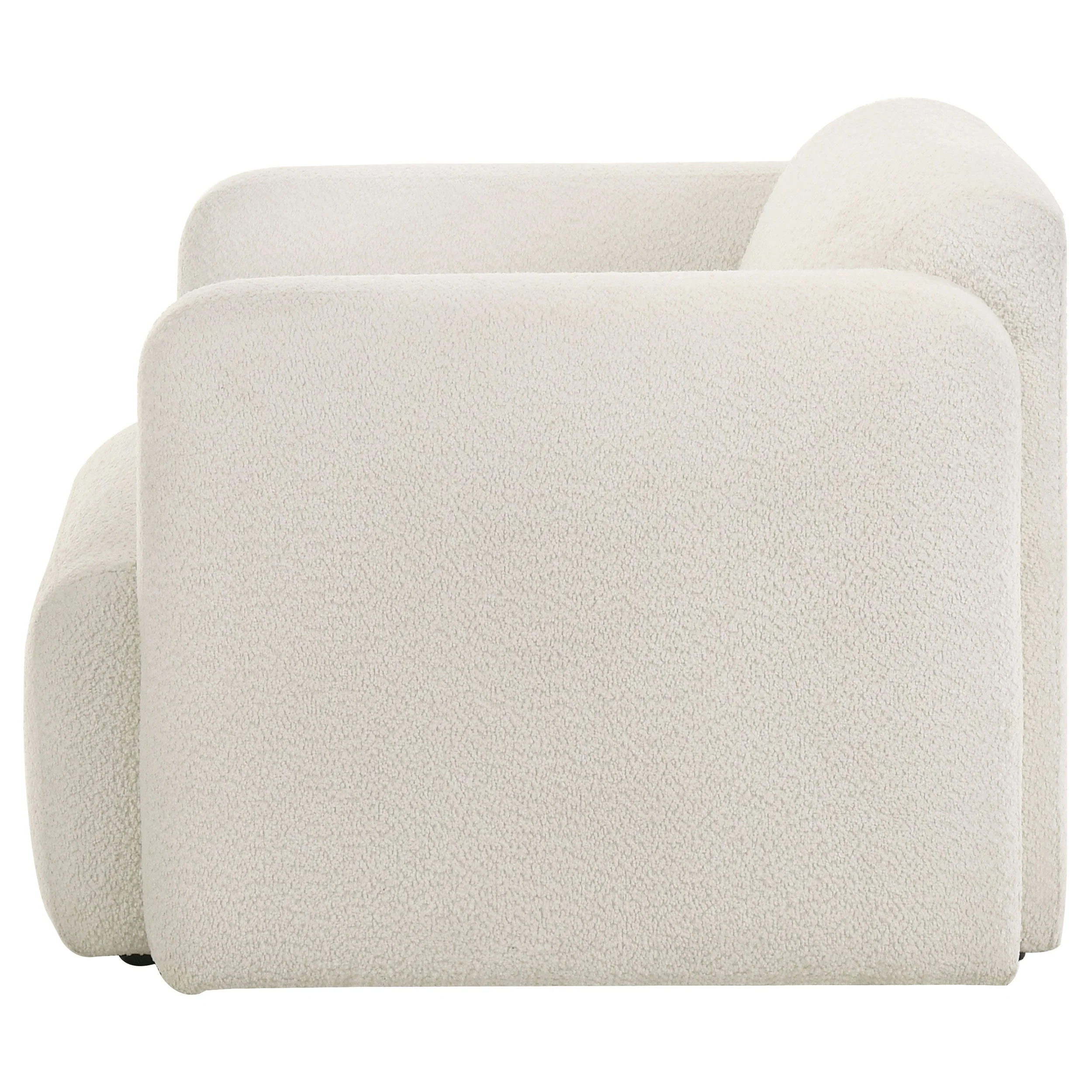 Dorset Fabric Upholstered Round Track Arm Accent Chair - Image 9