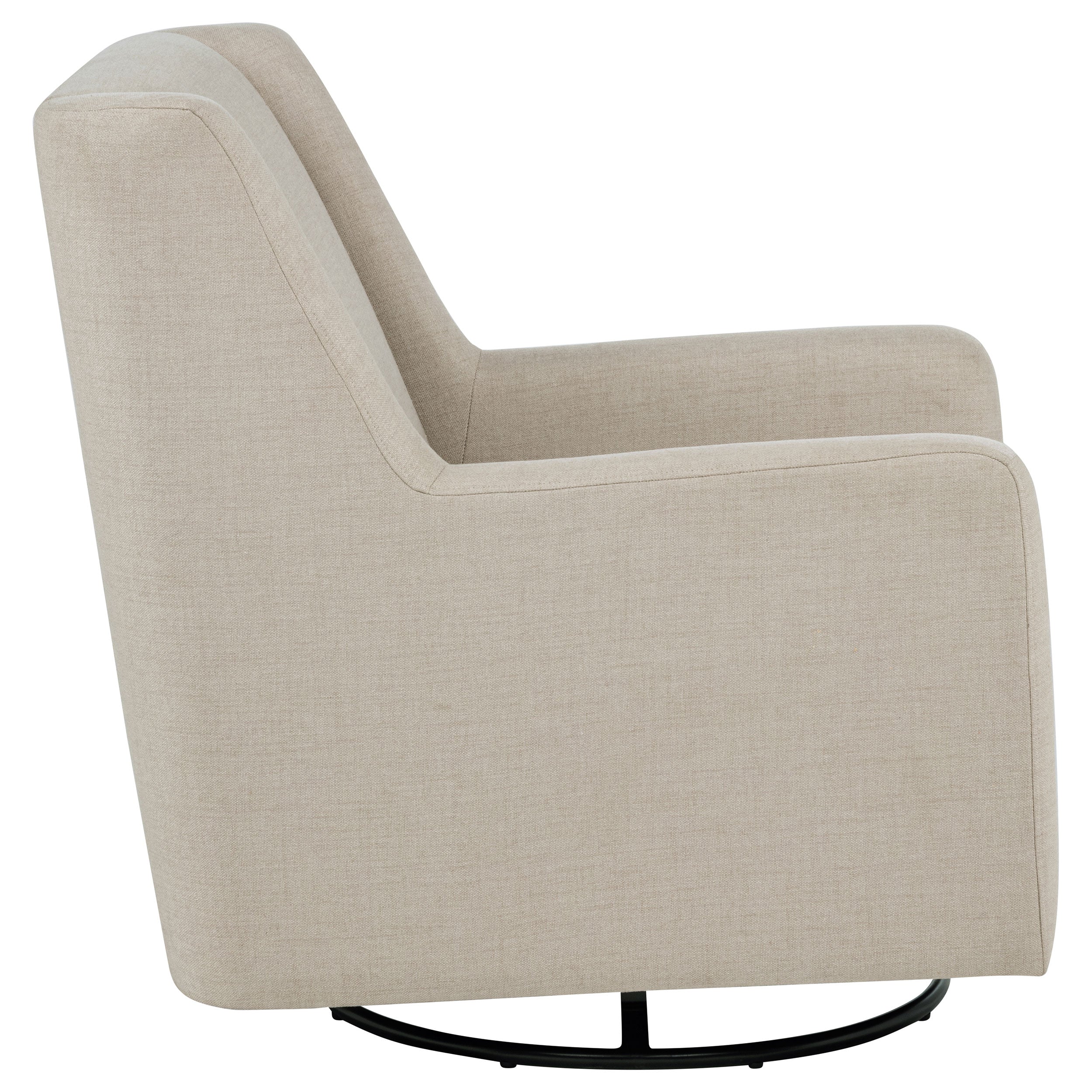 Sorrel Fabric Upholstered Swivel Glider Arm Chair Latte - Image 9