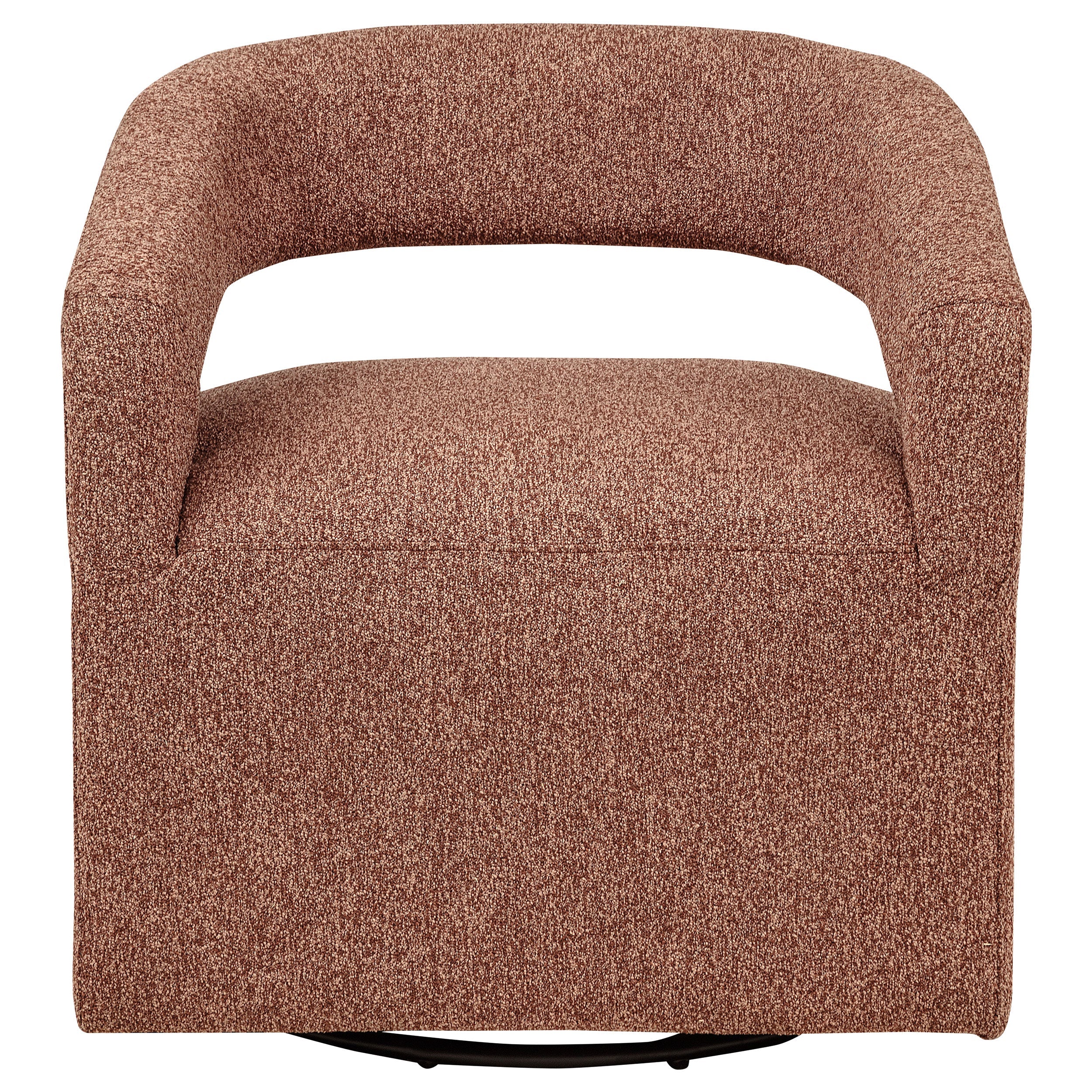 Westhill Boucle Upholstered Swivel Accent Chair Rocky Road - Image 8