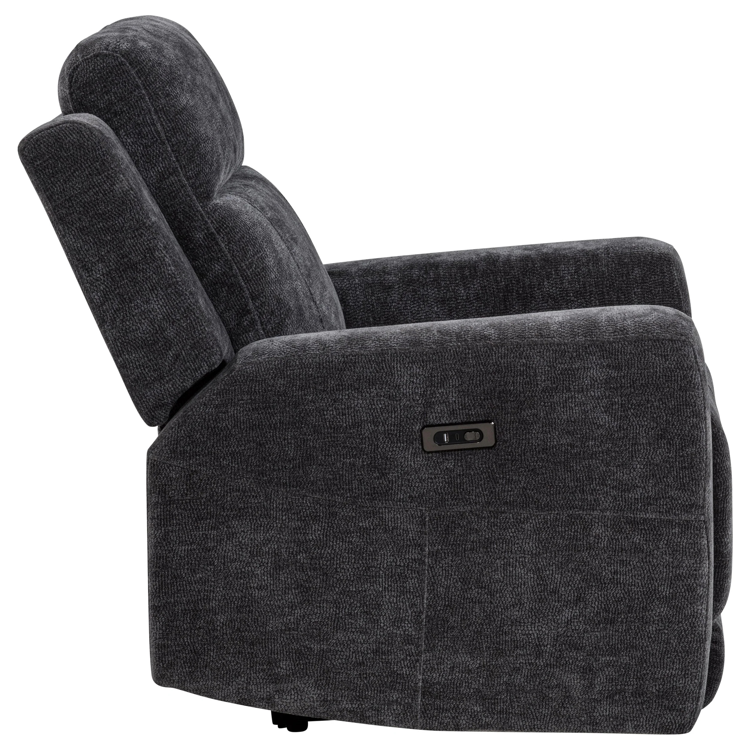 Kennett Chenille Upholstered Power Recliner Chair - Image 16
