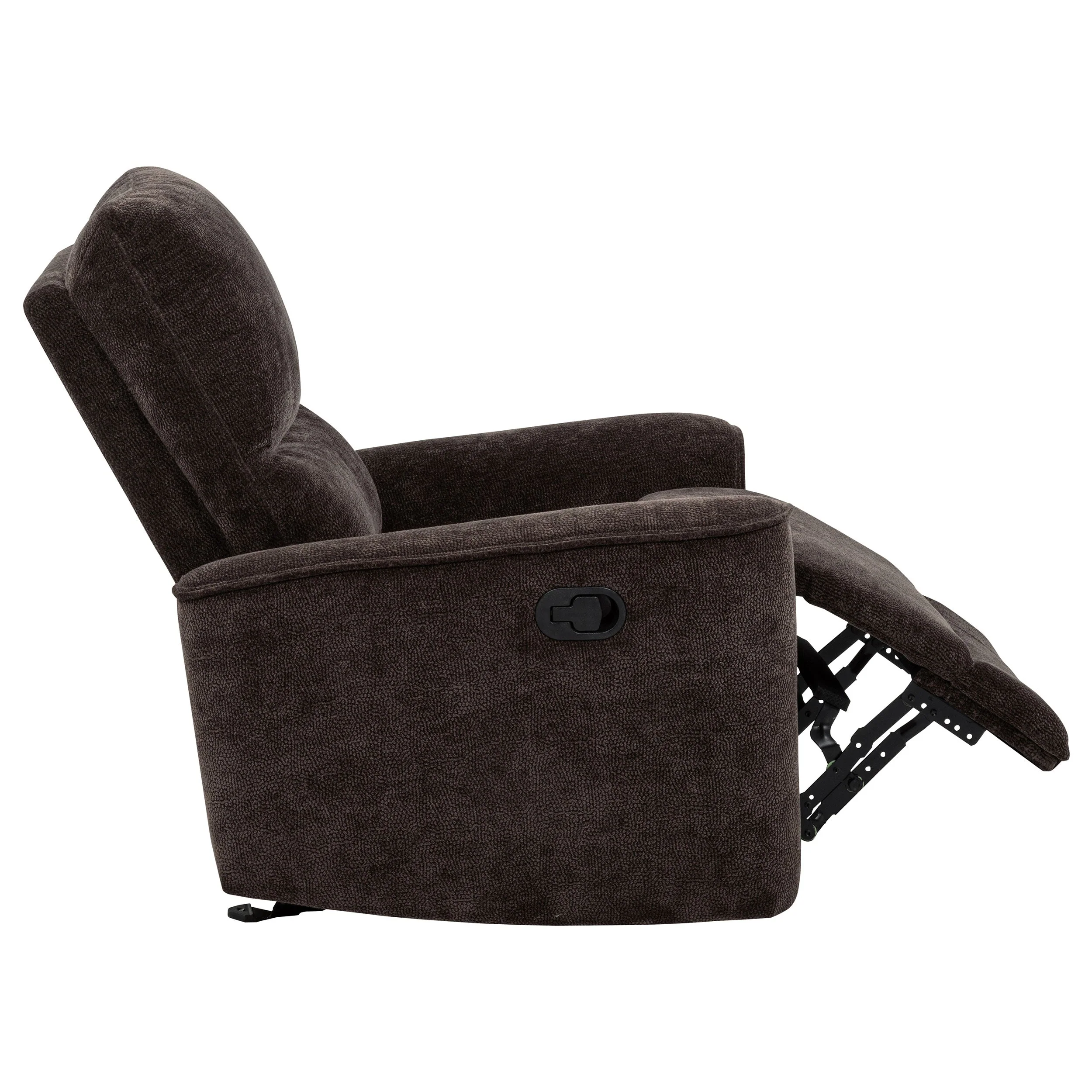 Navarro Chenille Upholstered Glider Recliner - Image 21