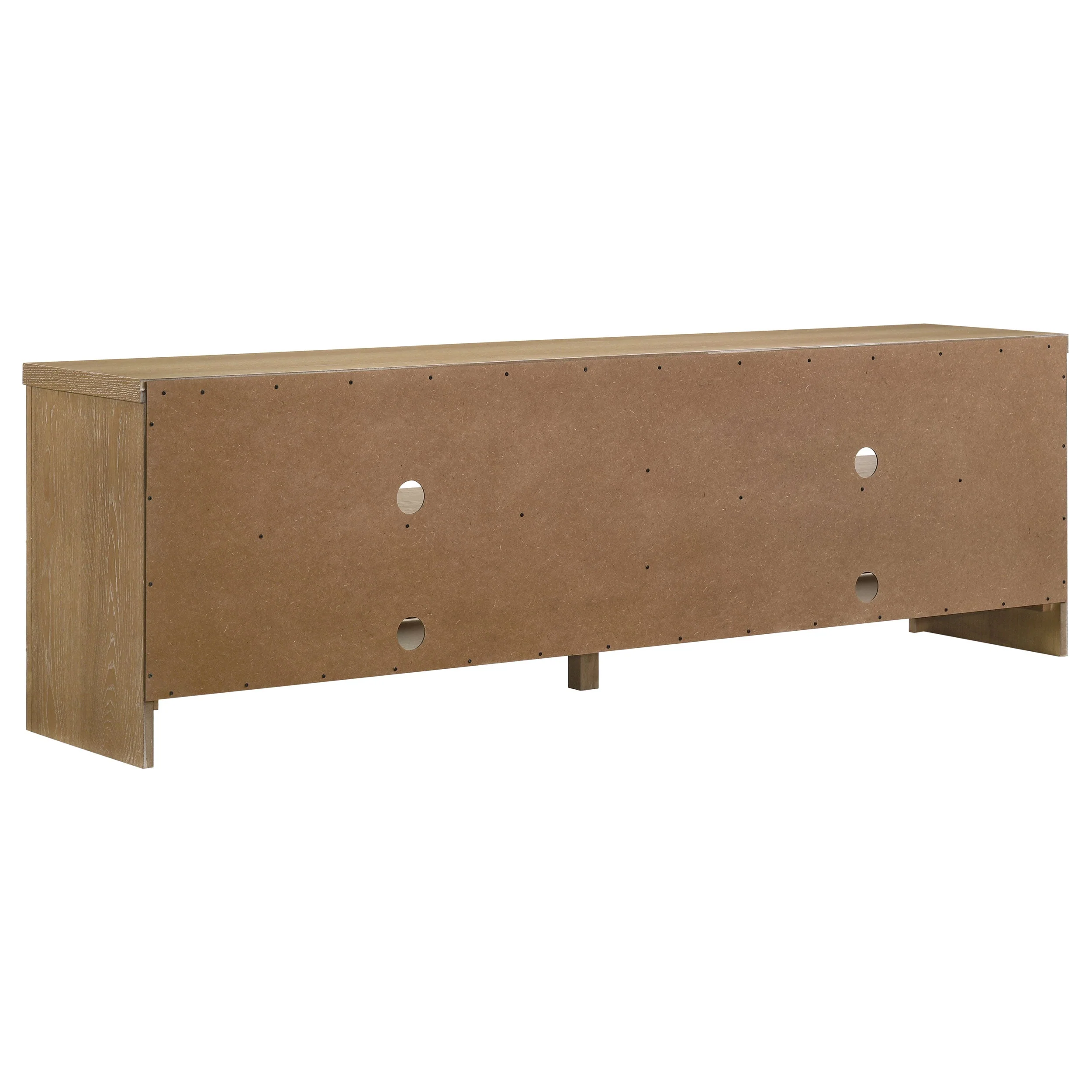 Brenham 79-inch 4-door TV Stand Media Console Washed Oak - Image 7