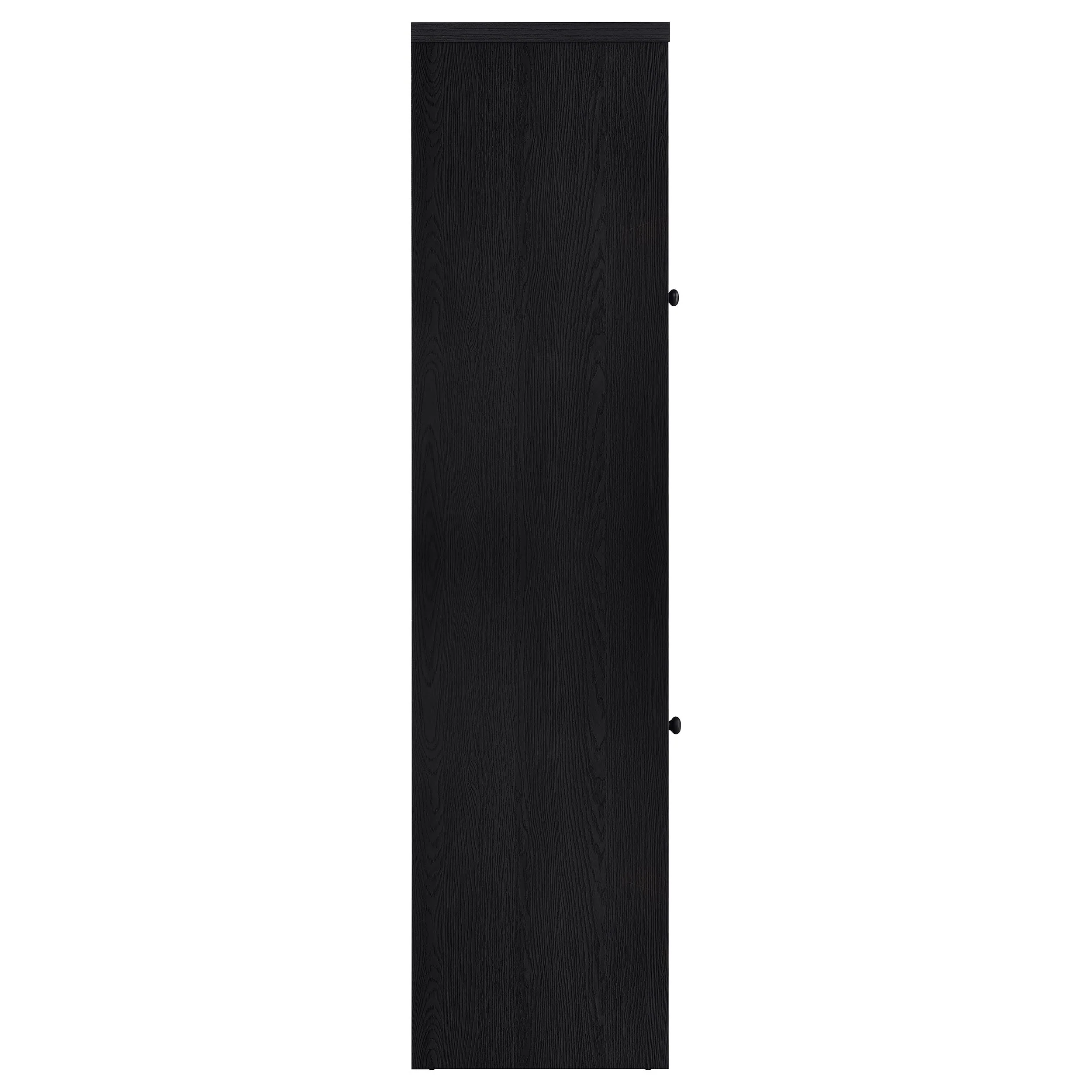 Denison 67-inch 2-door Media Tower Storage Cabinet Black - Image 10