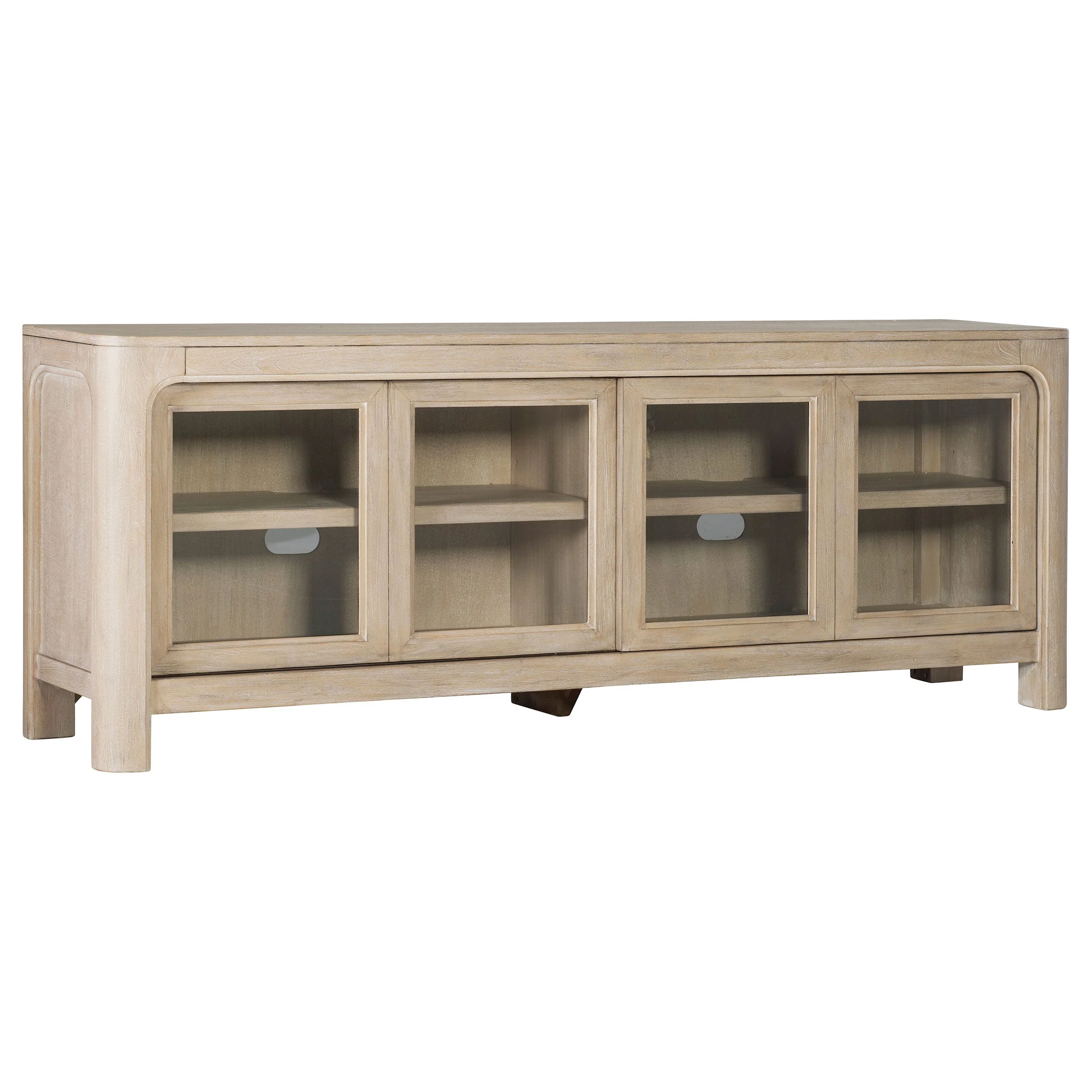 Solano 71-inch 2-door TV Stand Media Console Weathered Mango - Image 2