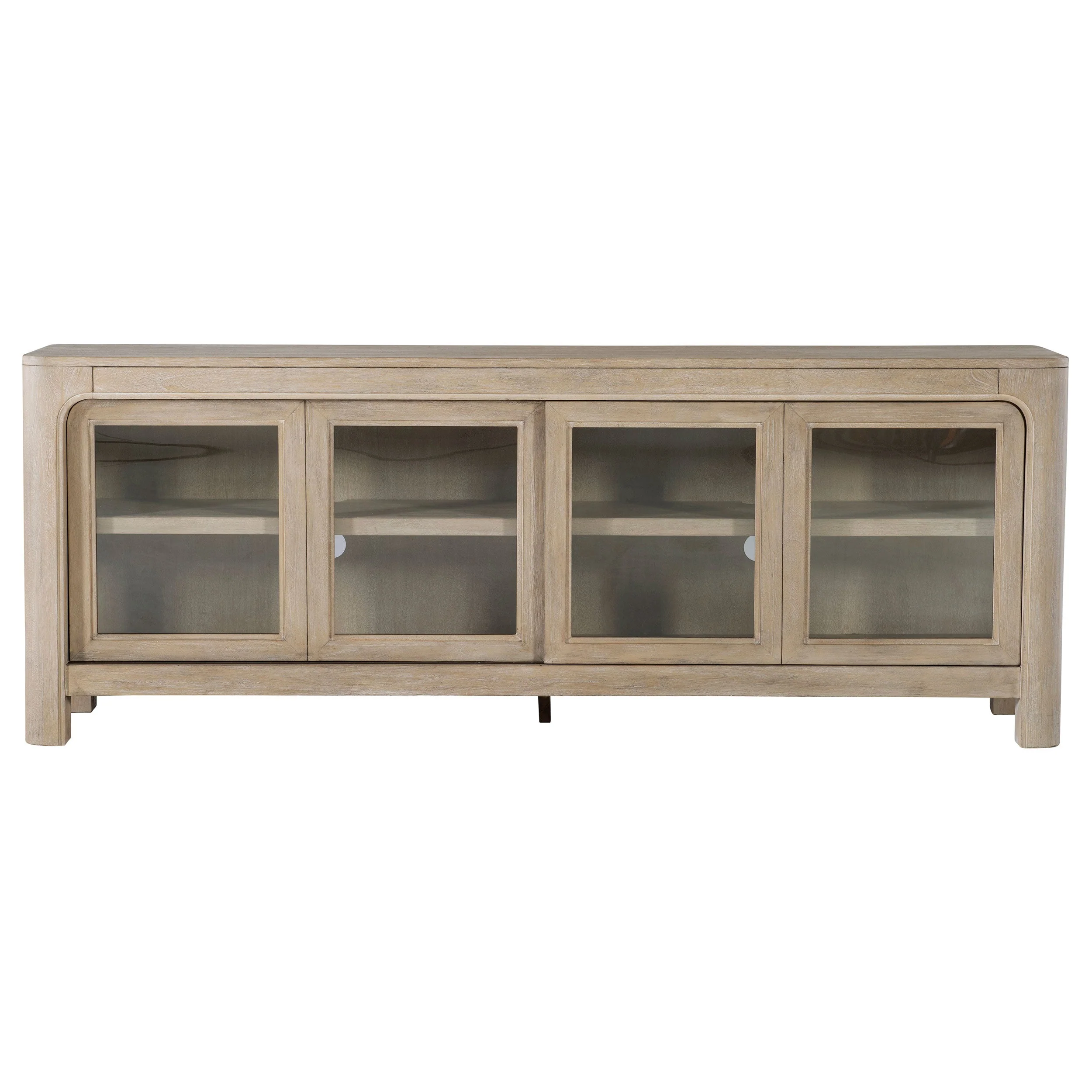 Solano 71-inch 2-door TV Stand Media Console Weathered Mango - Image 6