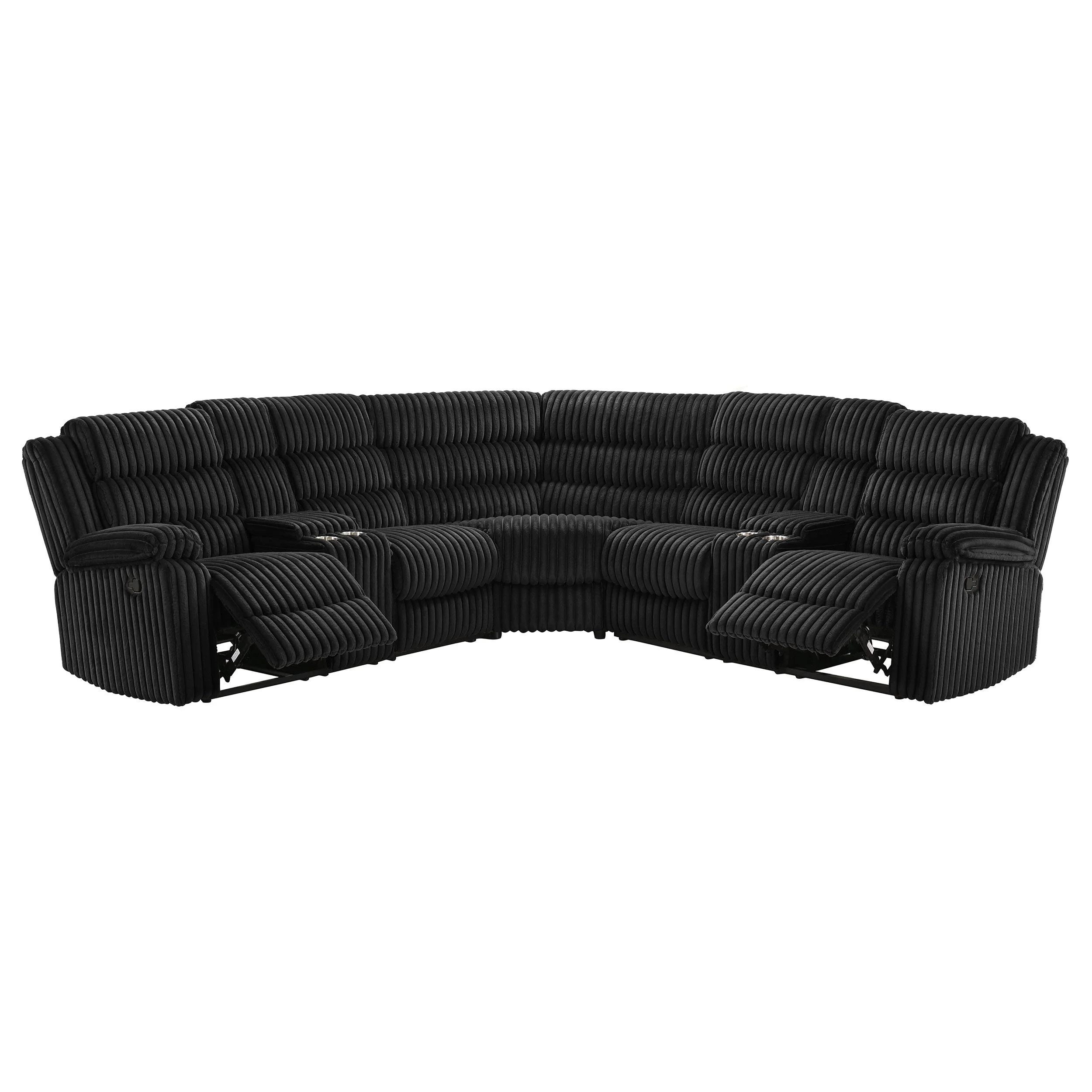 Atkinson Upholstered Reclining Sectional Sofa - Image 4