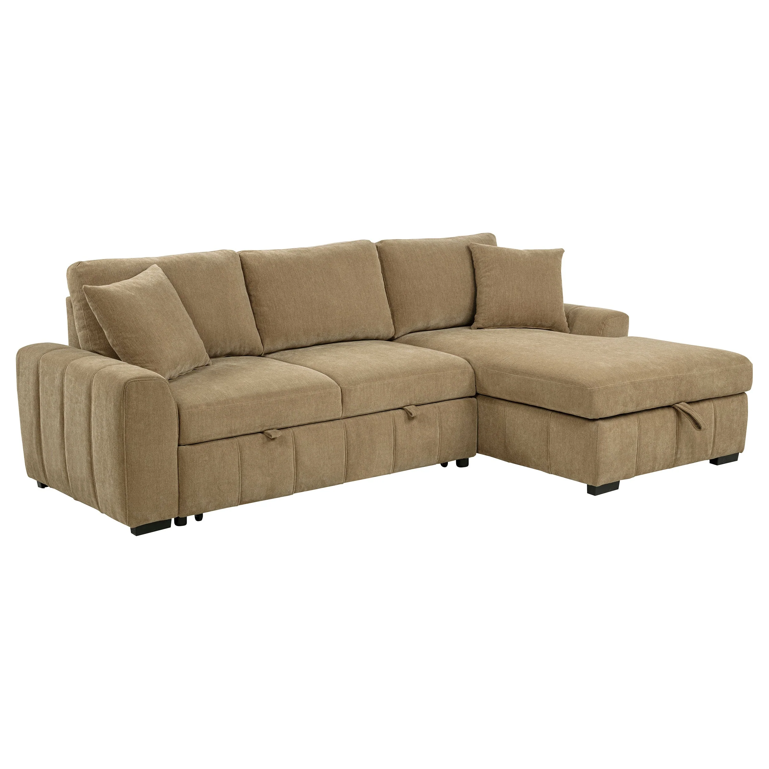 Pastrana Upholstered Sleeper Sectional Sofa RAF Chaise - Image 3