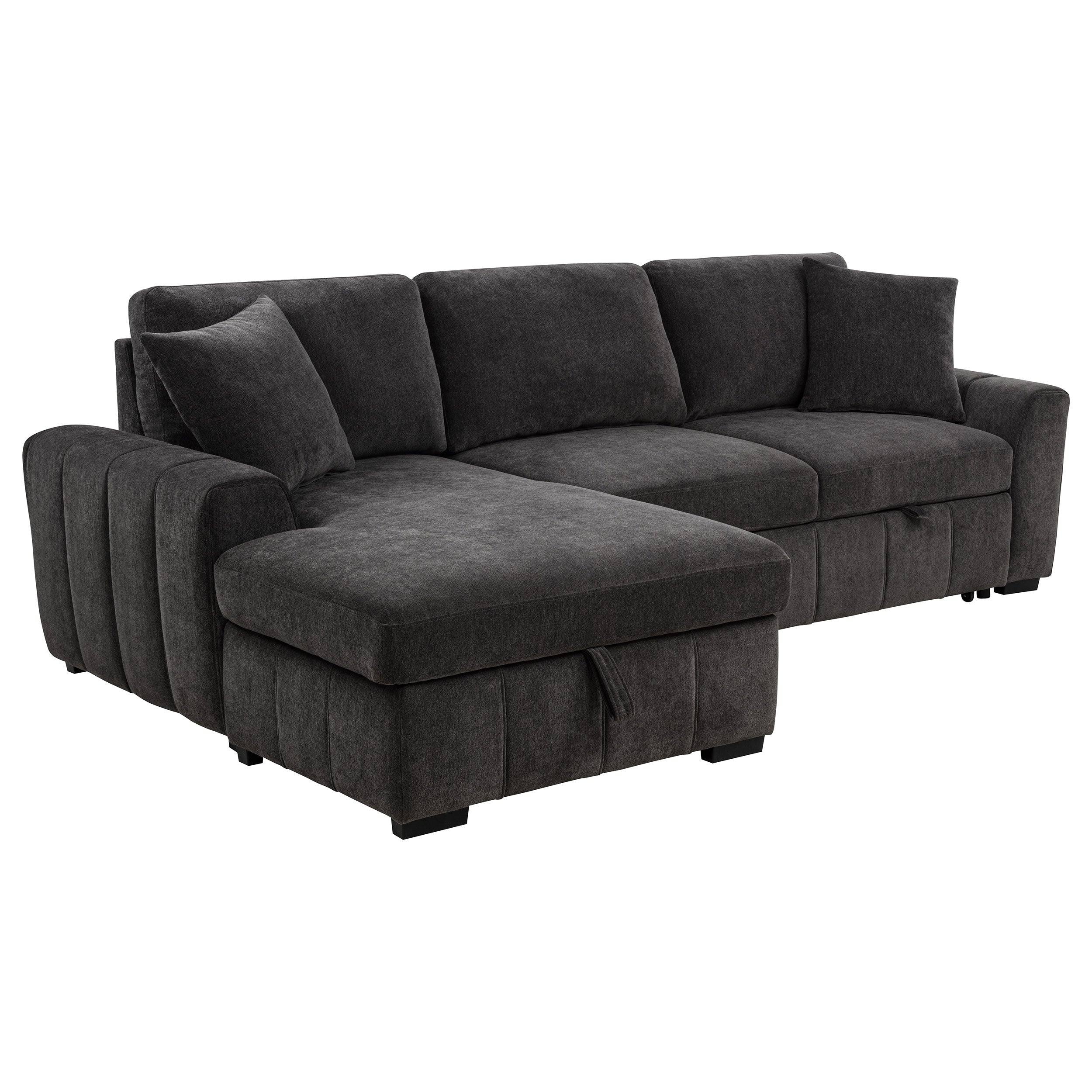 Pastrana Upholstered Sleeper Sectional Sofa RAF Chaise - Image 4