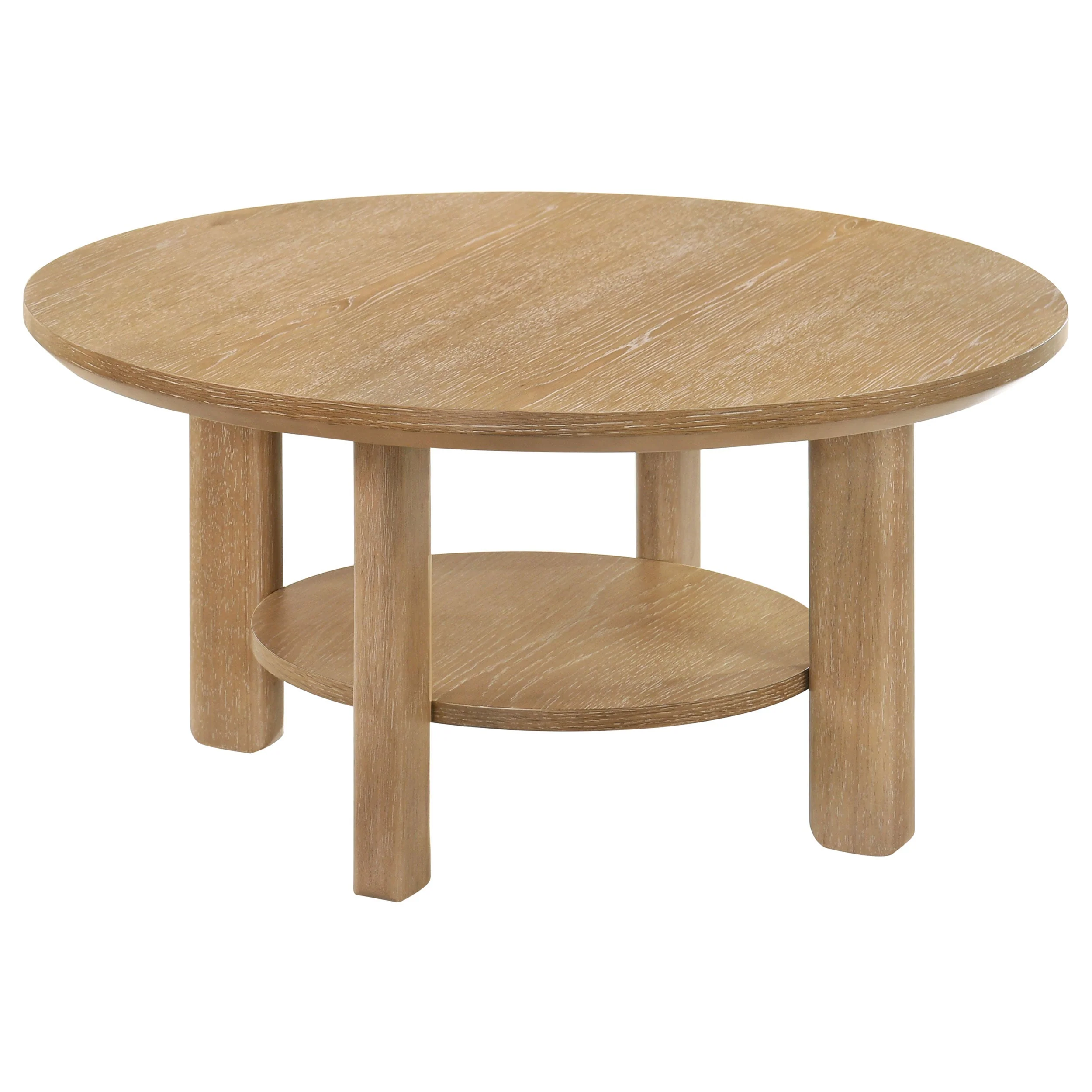 Ottowa Round Wood Coffee Table Set - Image 26