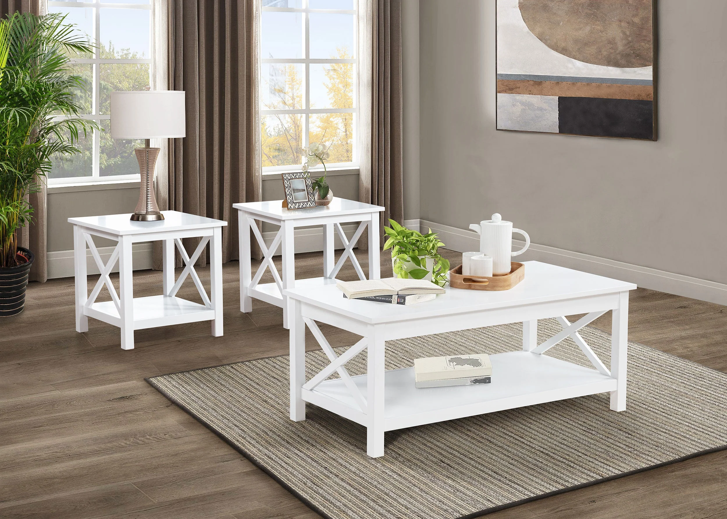 Skyview Rectangular Lift Top Coffee Table Set - Image 4