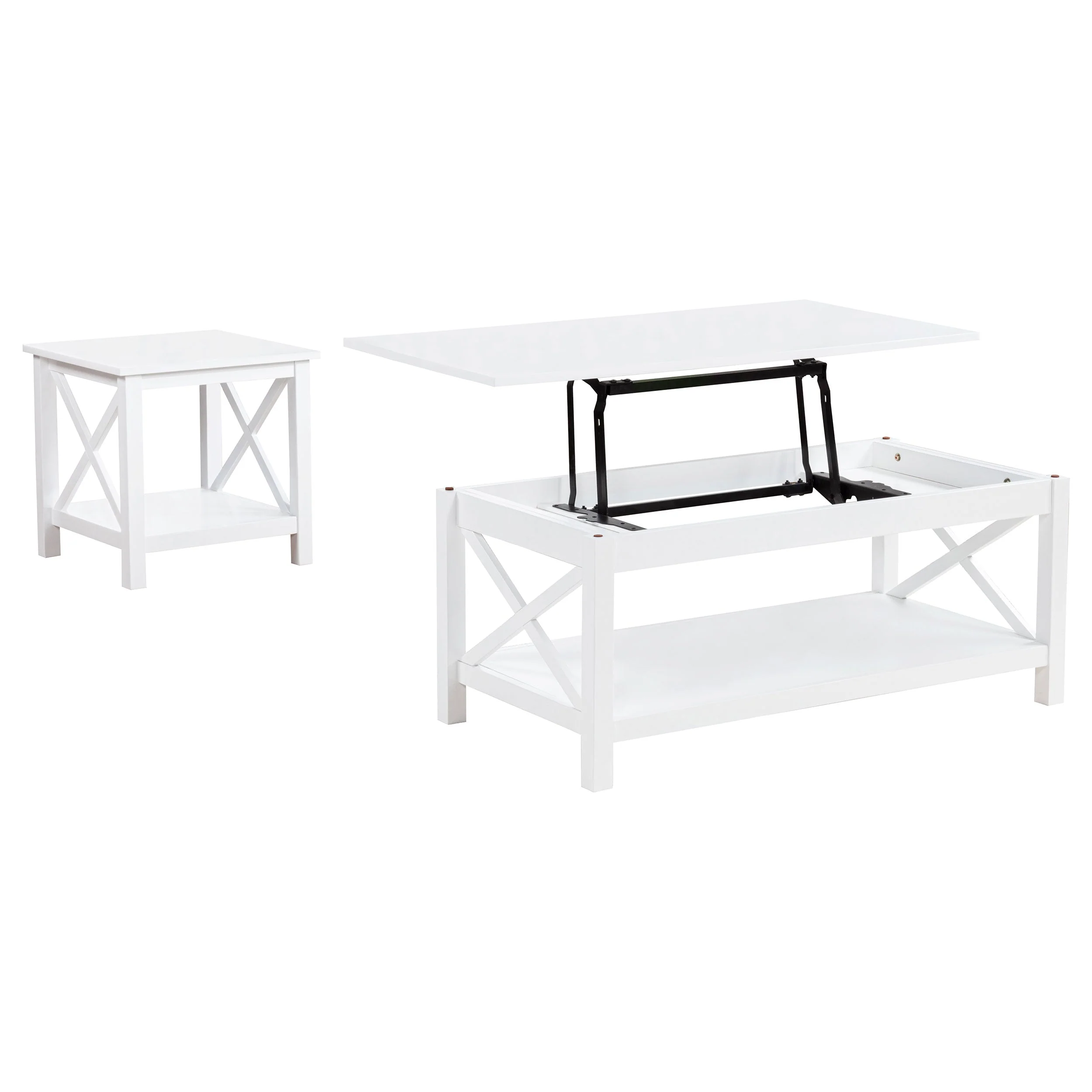Skyview Rectangular Lift Top Coffee Table Set - Image 9