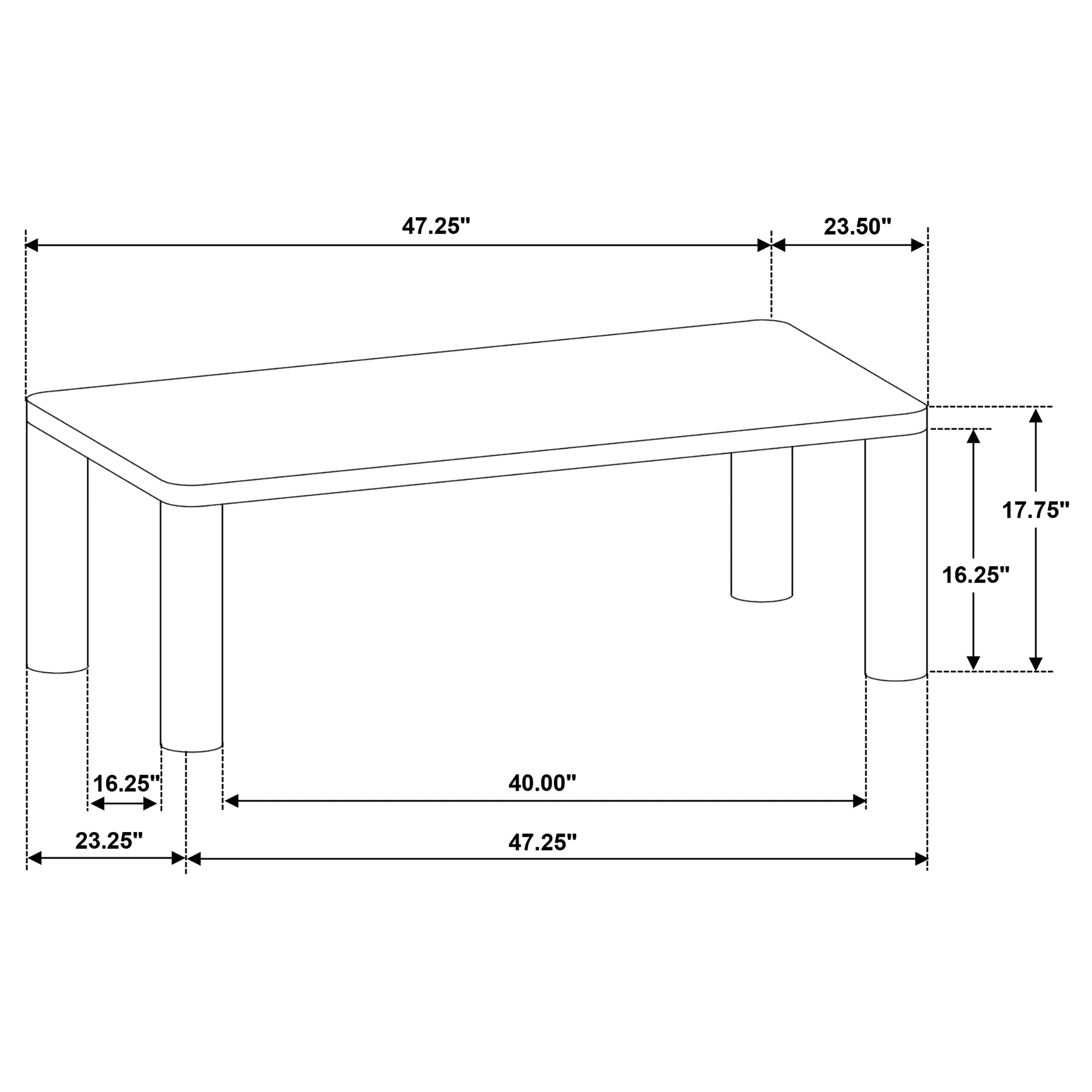 Castlewood Engineered Wood Cocktail Coffee Table - Image 18