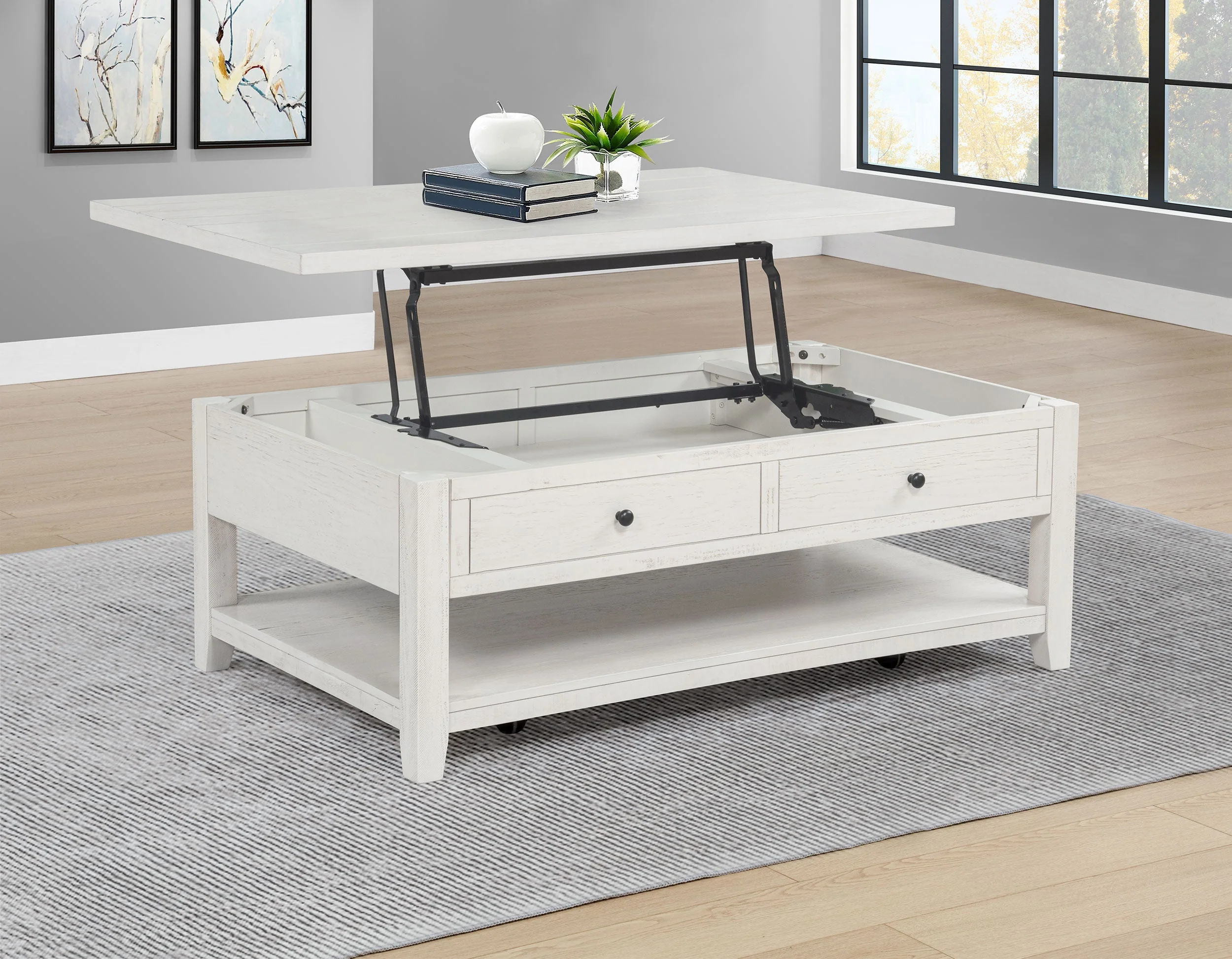 Payne 48-inch Mobile Lift Top Coffee Table - Image 11