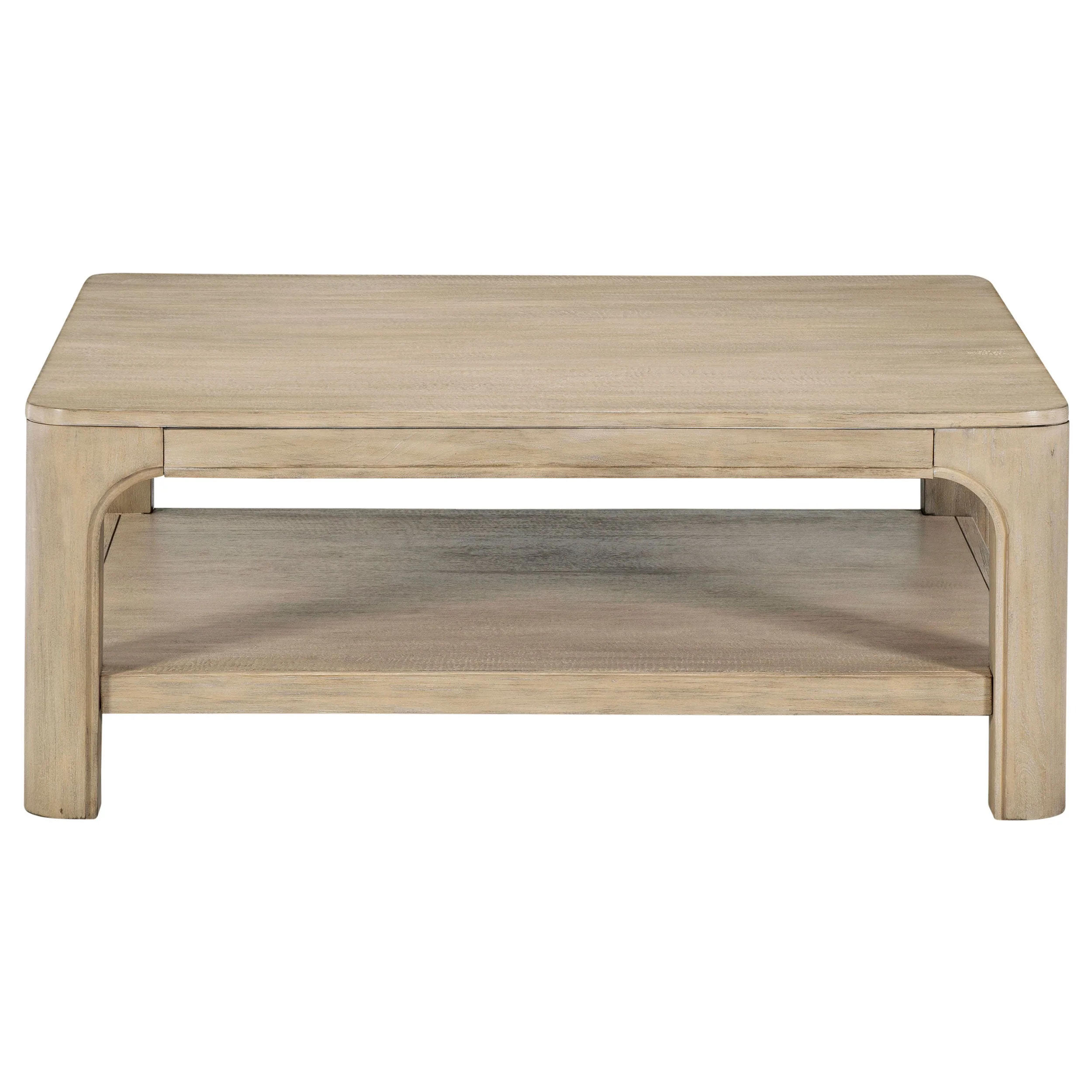 Solano Square Wood Cocktail Coffee Table Weathered Mango - Image 4