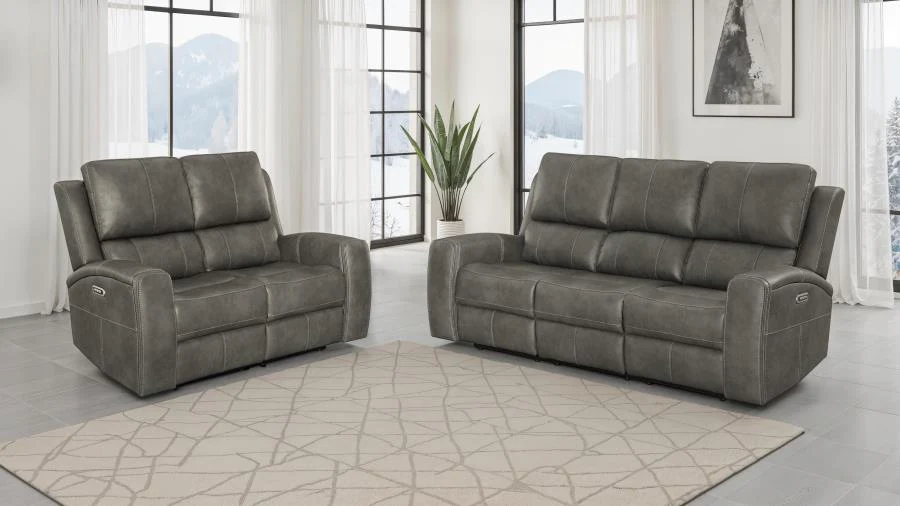Brickston Triple Power Reclining Sofa Set - Image 2
