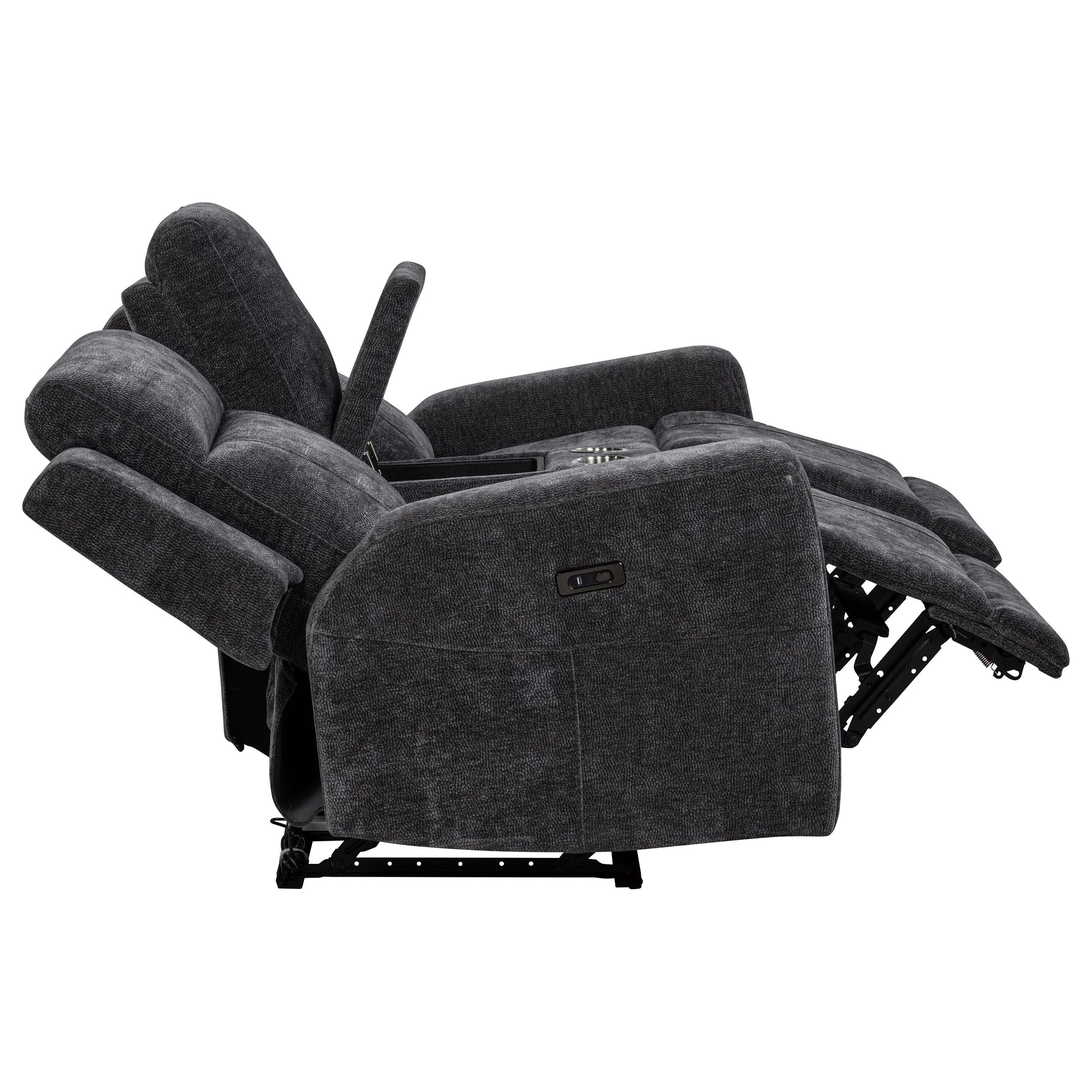 Kennett Chenille Power Reclining Sofa Set - Image 44