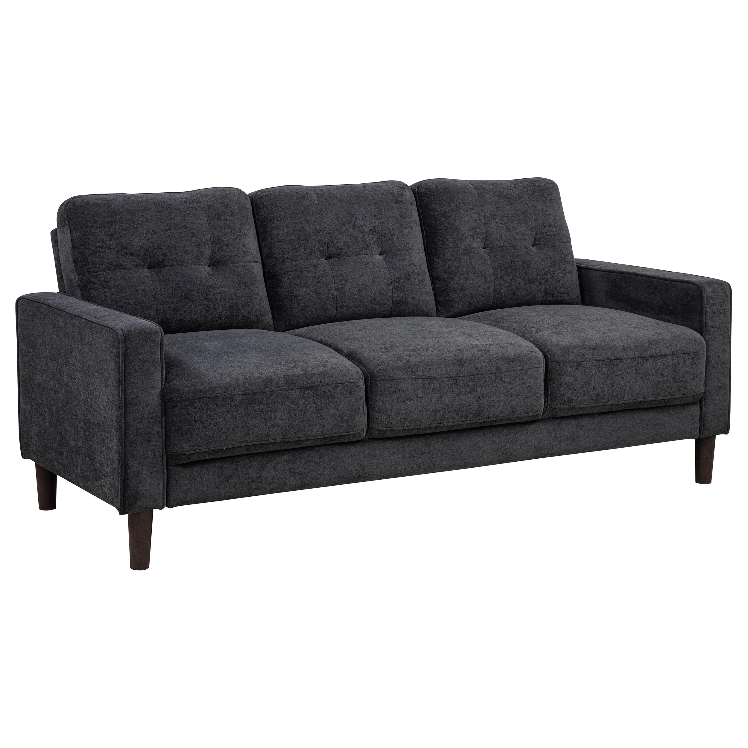 Bowen II Fabric Upholstered Track Arm Sofa Set - Image 15