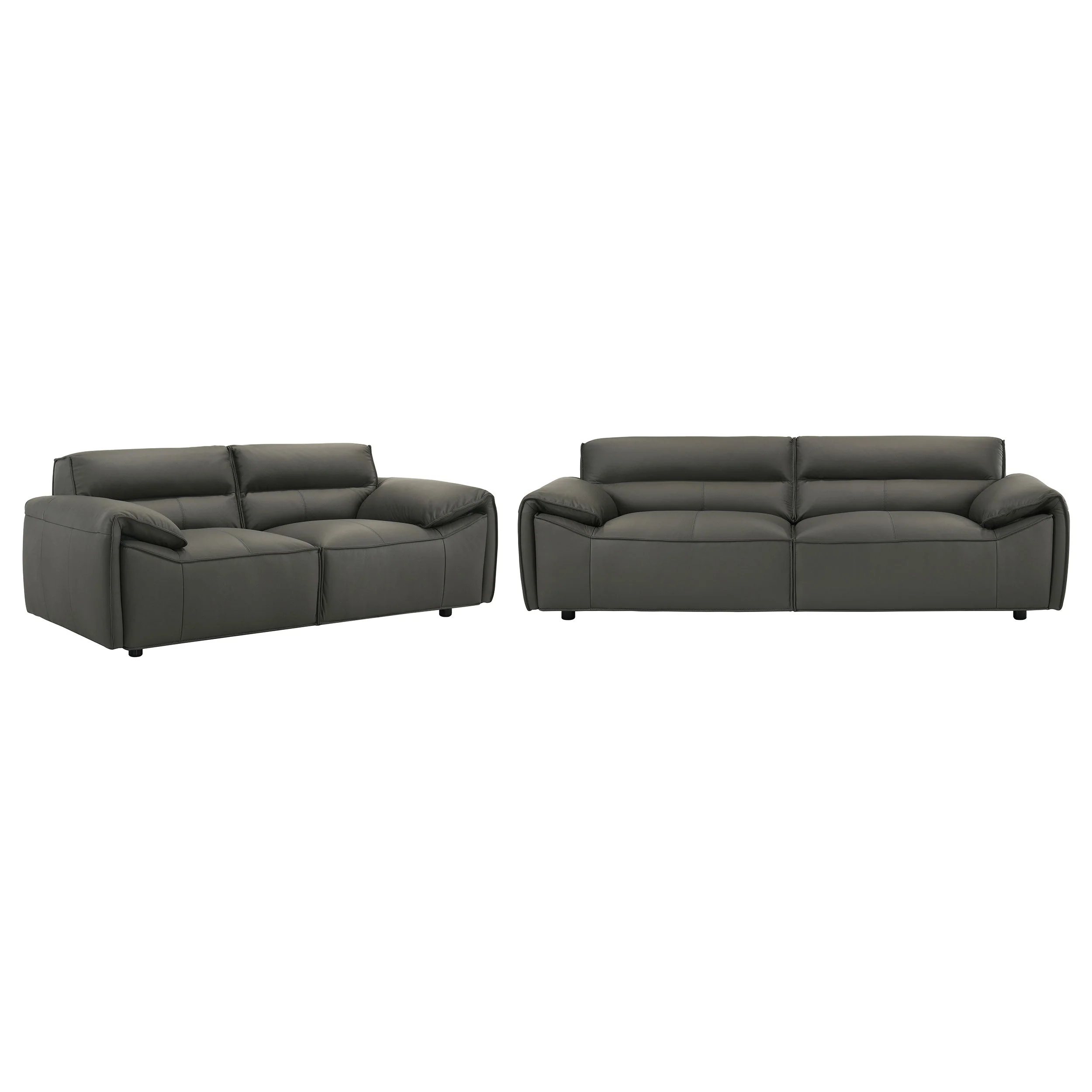 Buxton Leather Upholstered Sofa Set - Image 6