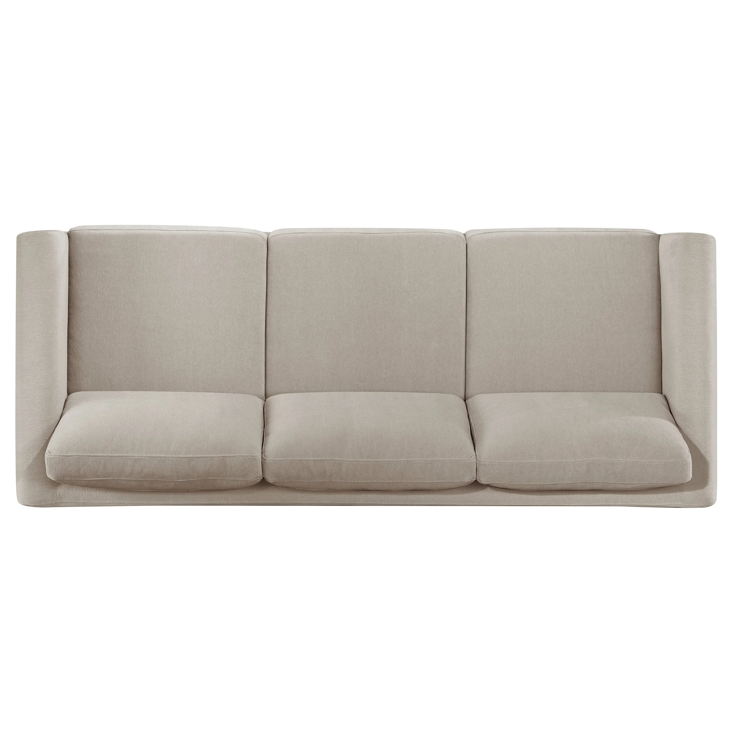 Islington Upholstered Panel Arm Sofa Set Taupe - Image 14