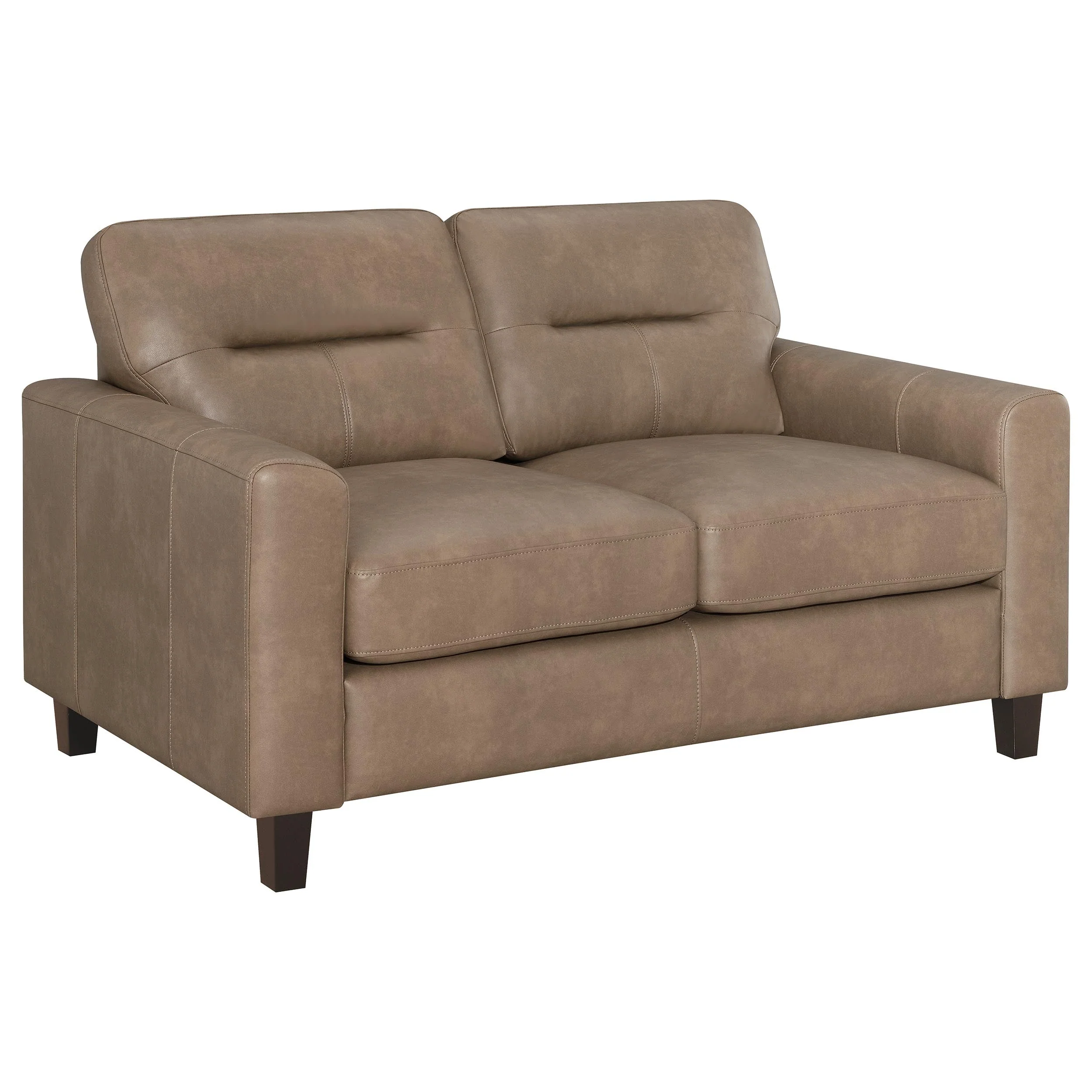 Scotland Faux Leather Upholstered Sofa Set - Image 31