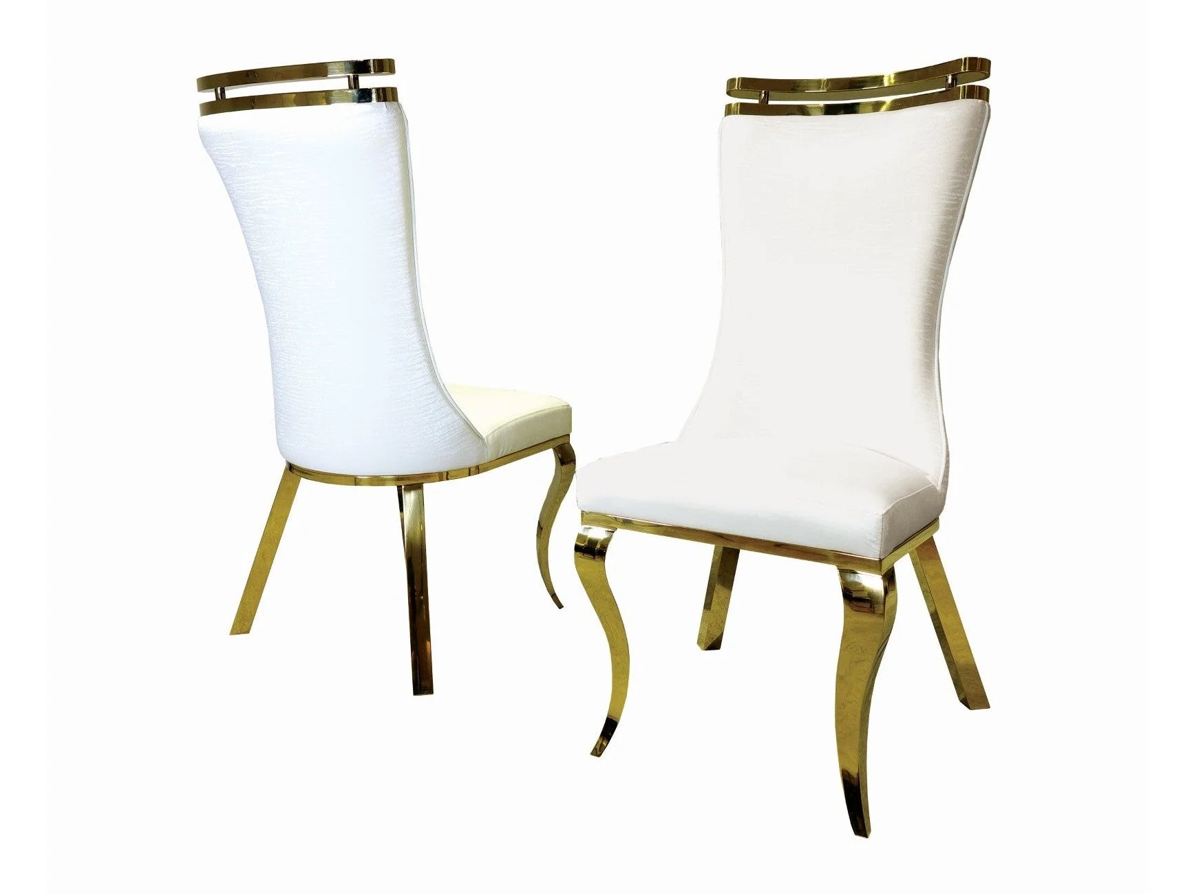 Palazzo Gold/White Chair (Set of 2)