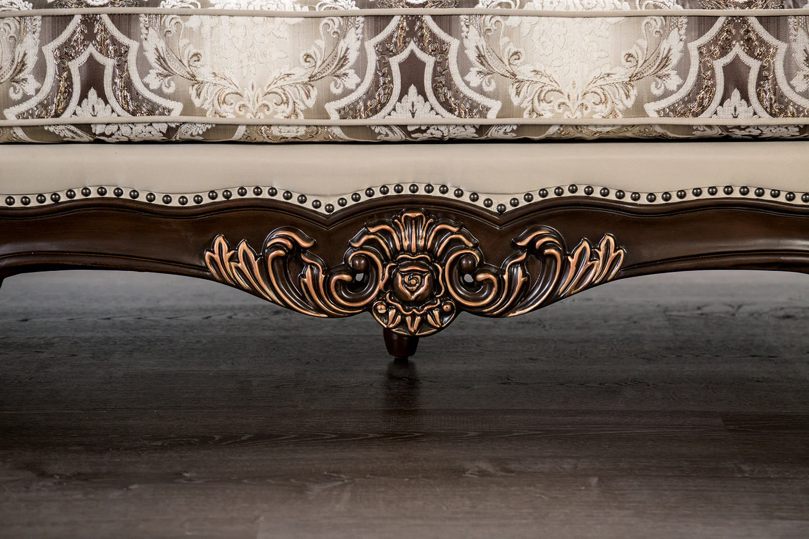 Palencia Dark Cherry/Beige Sofa - Image 7