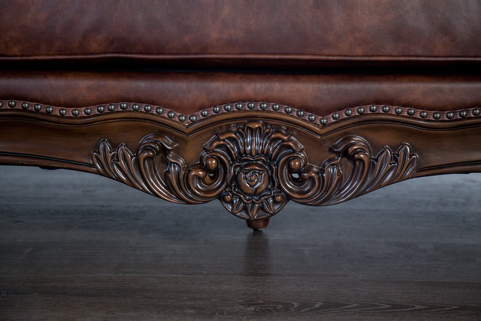 Palencia Dark Cherry/Brown Leatherette Chair - Image 3