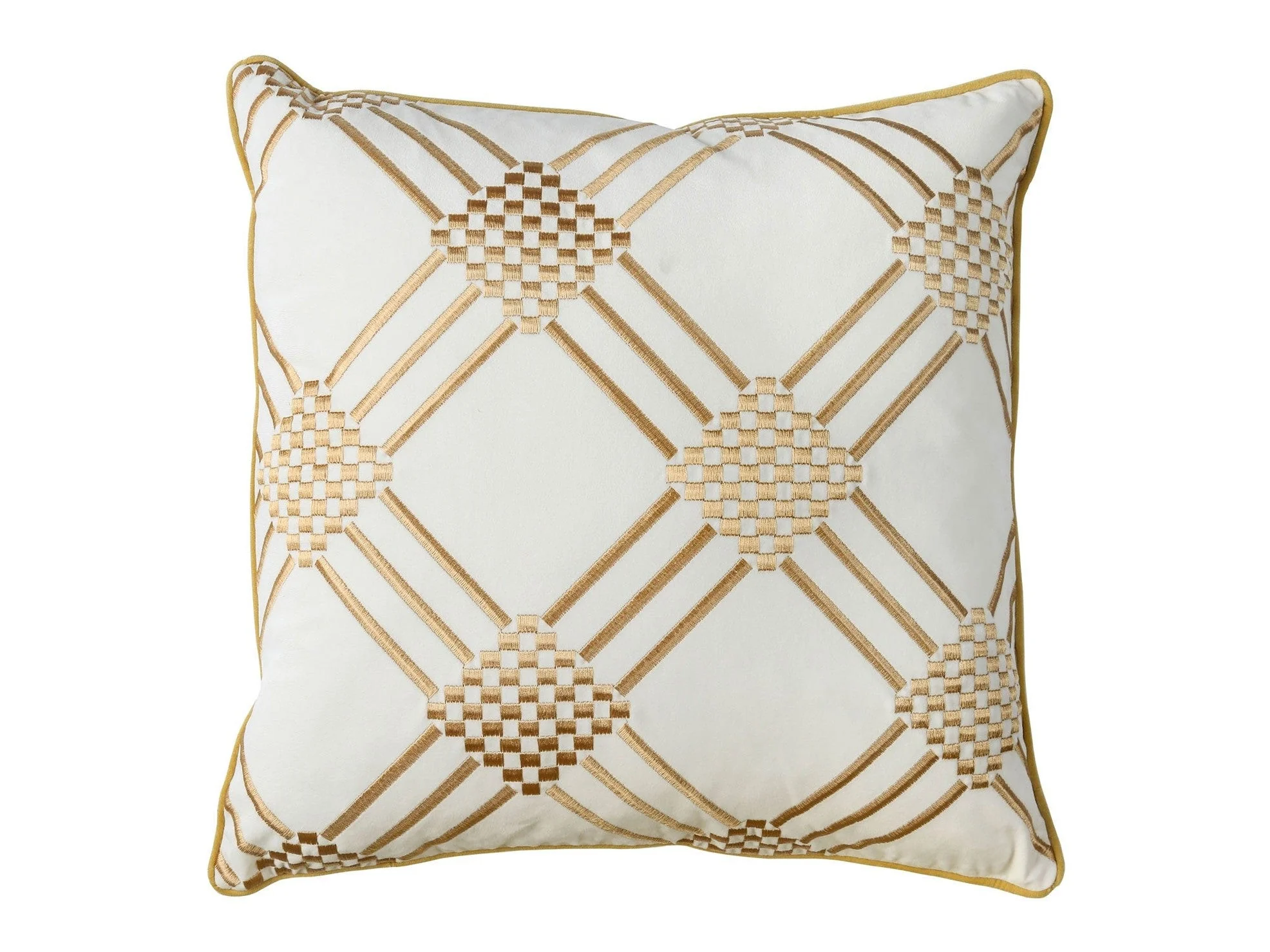 Pam Ivory/Yellow Pillow (Set of 2)