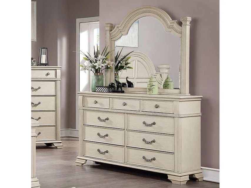 Pamphilos Antique White Dresser