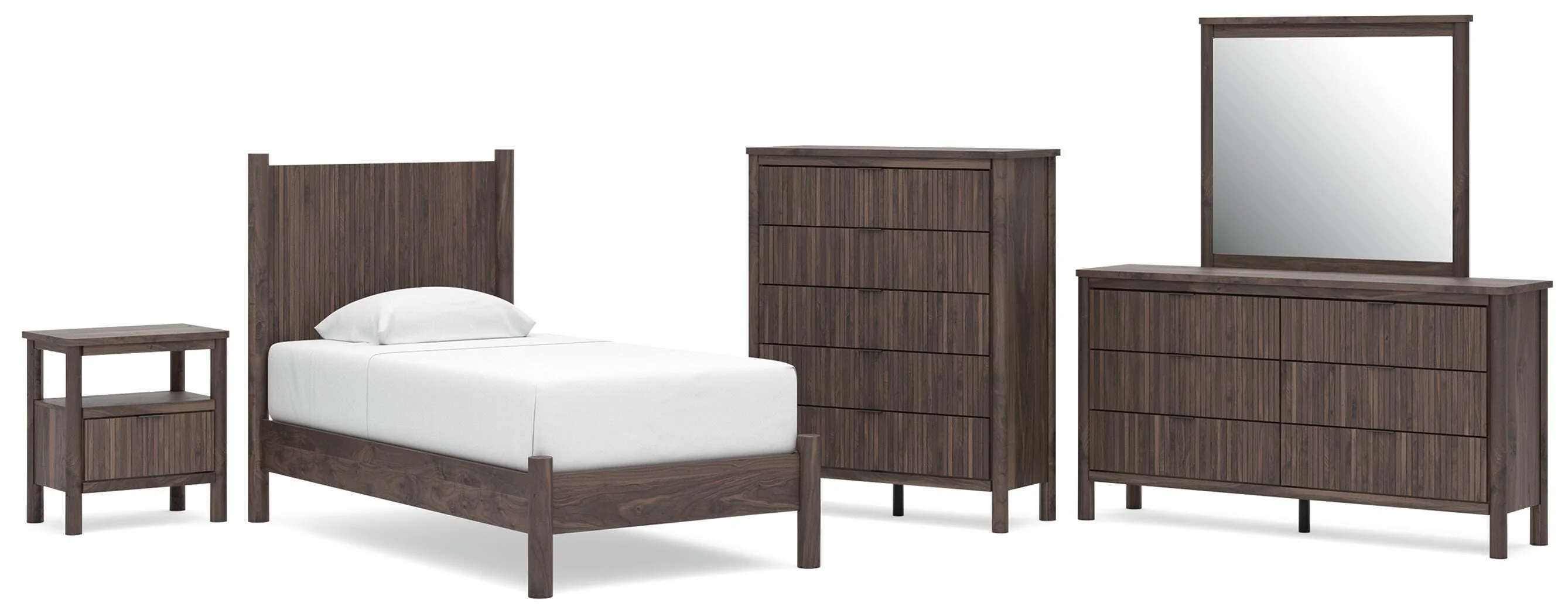 Pamytta Panel Platform Bed Bedroom Set - Image 16