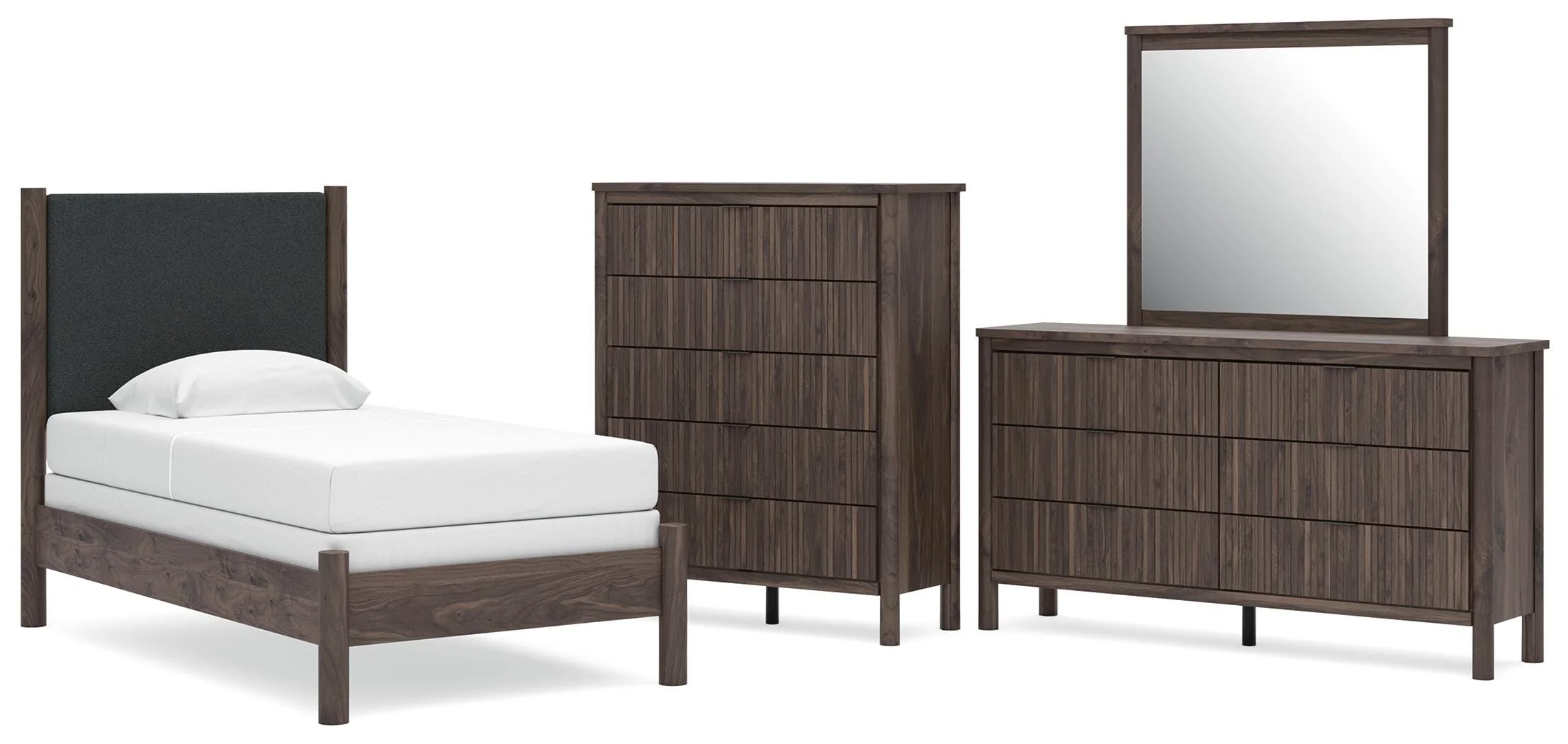 Pamytta Upholstered Panel Bed Bedroom Set - Image 13