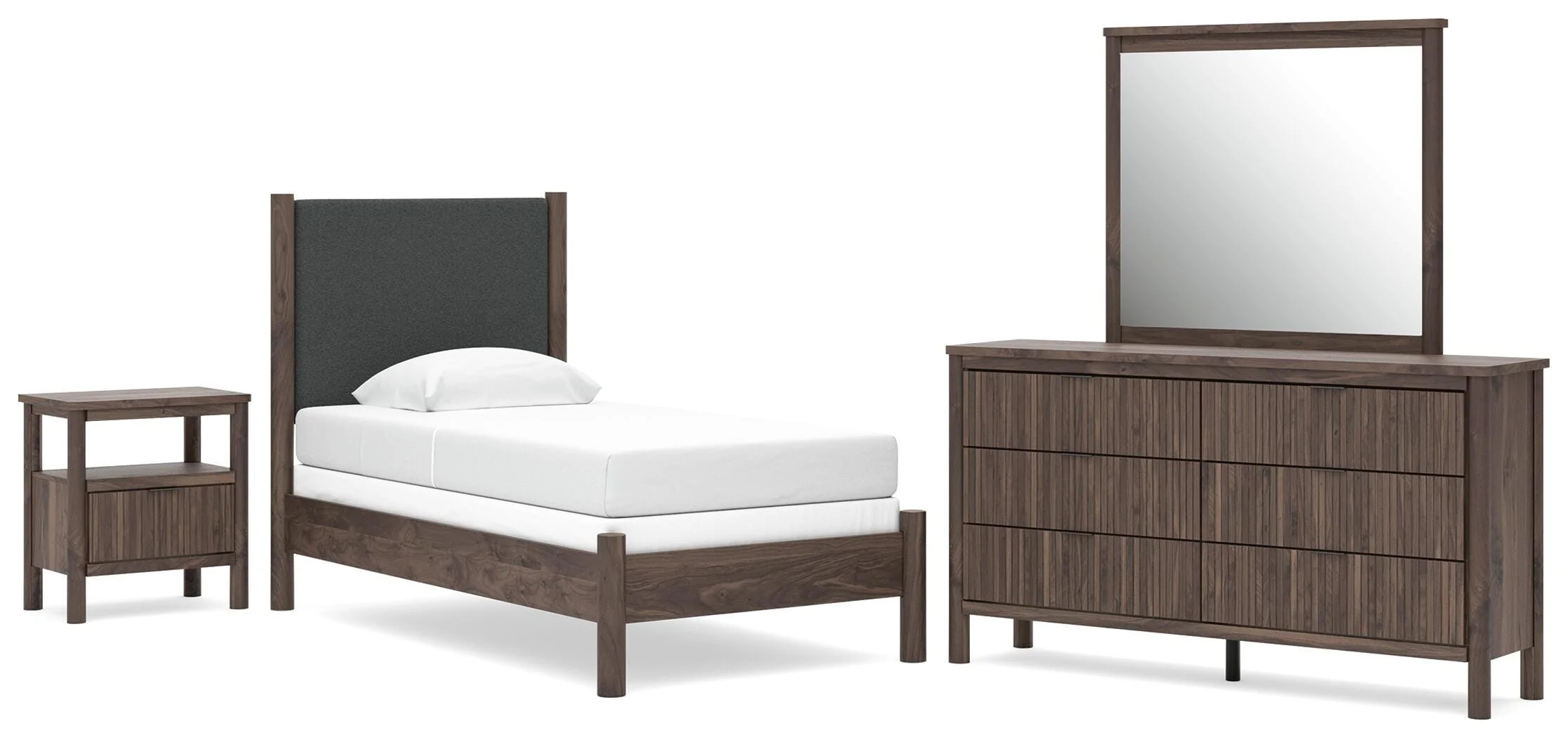 Pamytta Upholstered Panel Bed Bedroom Set - Image 14